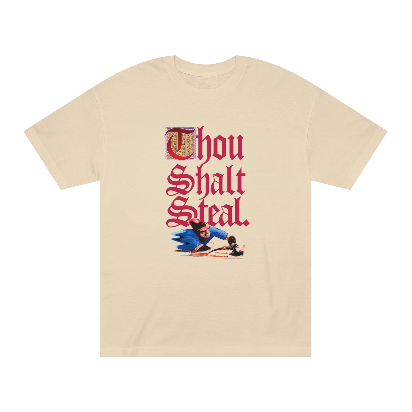 Thou Shalt Steal, Baseball T-Shirt, Baseball Player, Sliding into Home, Sport T-Shirt, Baseball Player T-Shirt, Gift Baseball Lover, Fan
