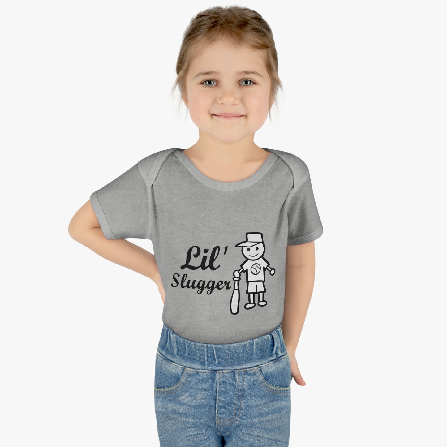 Lil' Slugger, Youth One Piece Bodysuit, Baseball Baby T, Future Baseball Fan, Cute Baseball Gift for Baby, Shower Gift, Baseball Fan Tee