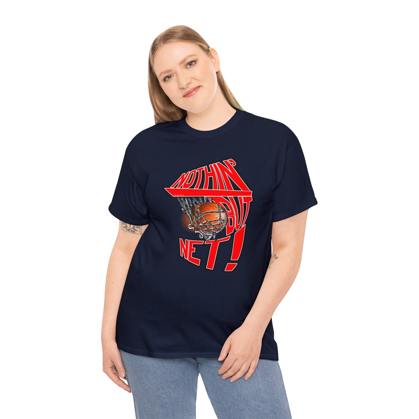 Nothin' But Net, Basketball T-Shirt, Slam Dunk, Basketball Swishing, Hoops T-Shirt, Basketball net, Funny T-Shirt,, Basketball Gift,