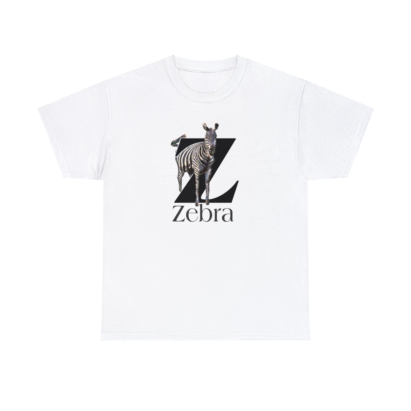 Z is for Zebra t-shirt, Zebra Drawing T-Shirt, Zebra animal t-shirt, Zebra Illustration,