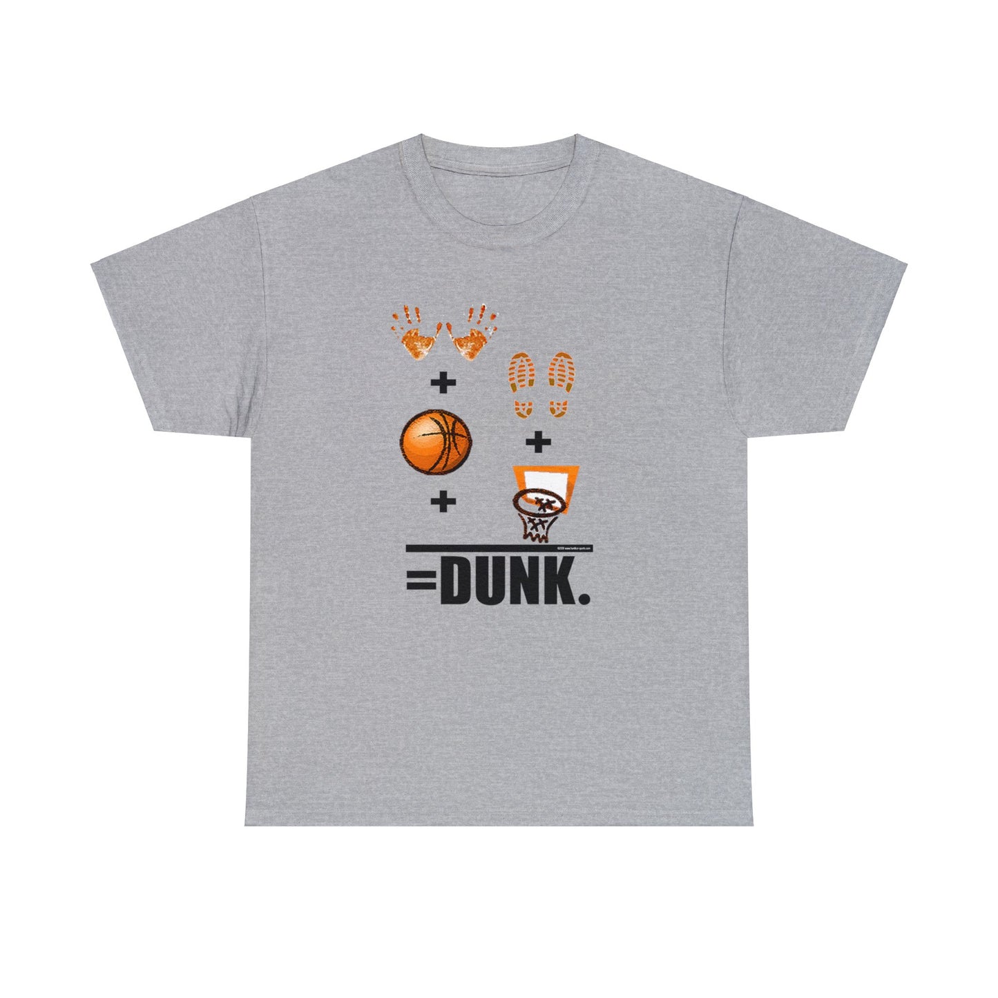 Basketball Equation, Basketball Math, Hands Plus Feet Plus Ball Plus Net Equals Dunk. Funny Basketball T-Shirt, Basketball Gift, Humorous