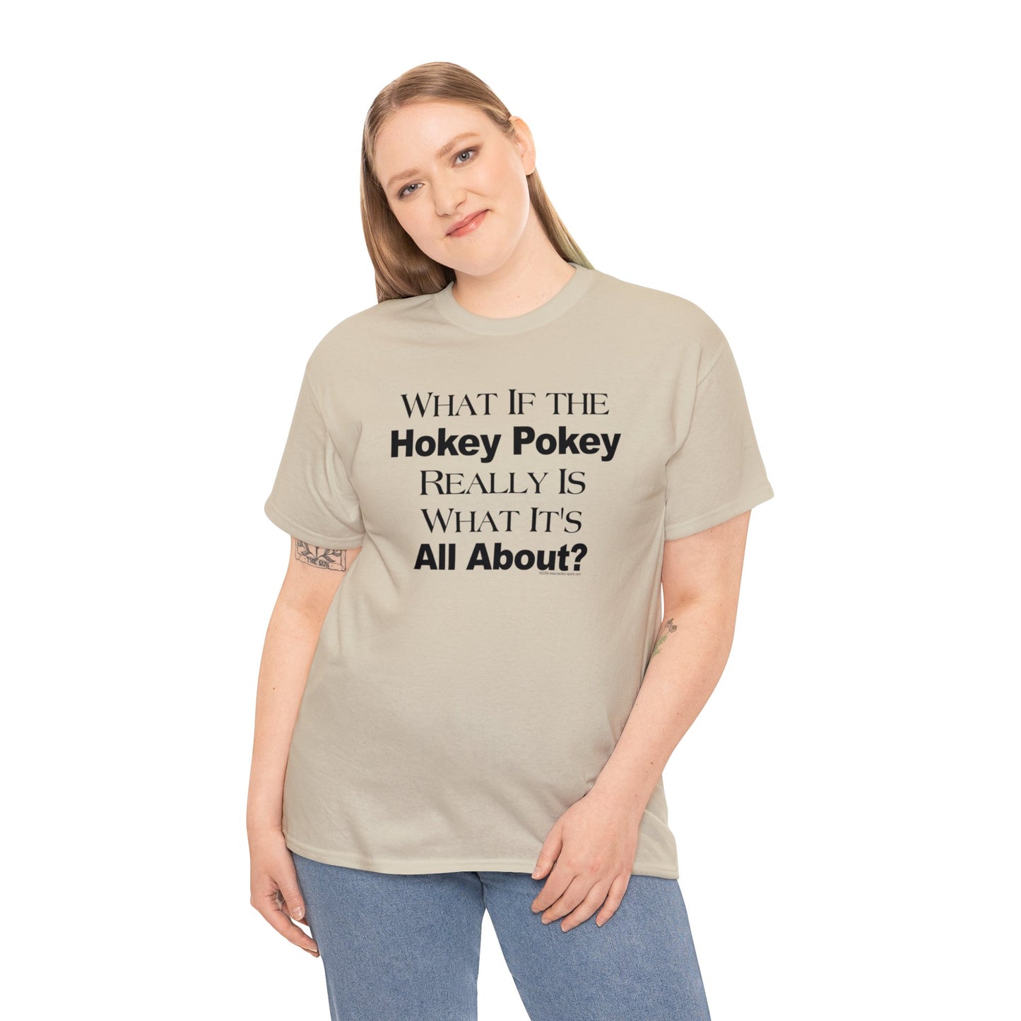 What if the Hokey Pokey Really Is What It's All About T-Shirt, Thoughtful T-Shirt, Funny Adult T-Shirt, Humorous Tee, Funny T-Shirt Gift
