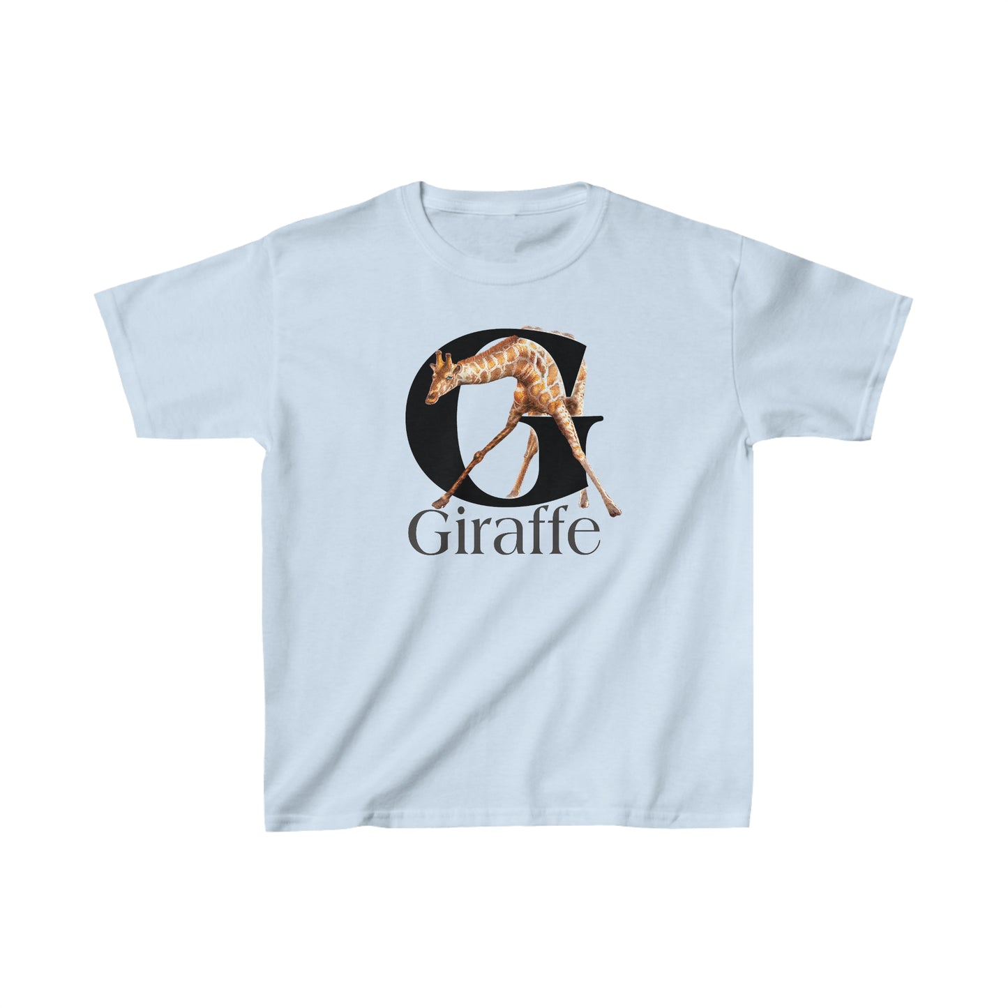 G is for Giraffe T-Shirt, Letter G Tee, Cute Giraffe T-Shirt animal t-shirt, animal alphabet T, Giraffe Lover Tee, Kids giraffe Tee