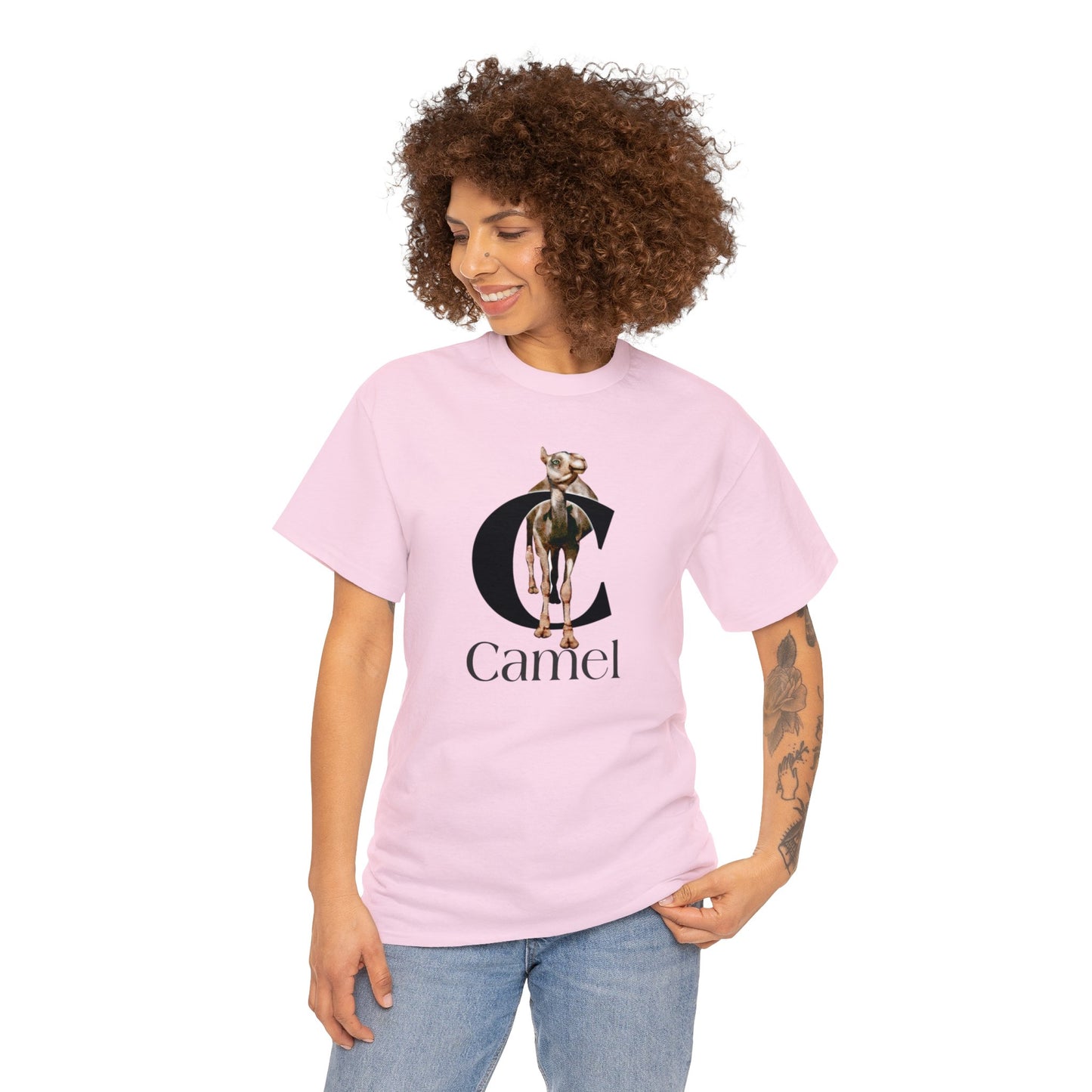 C is for Camel t-shirt, Camel Drawing T-Shirt, Camel Illustration, Camel lover shirt, animal