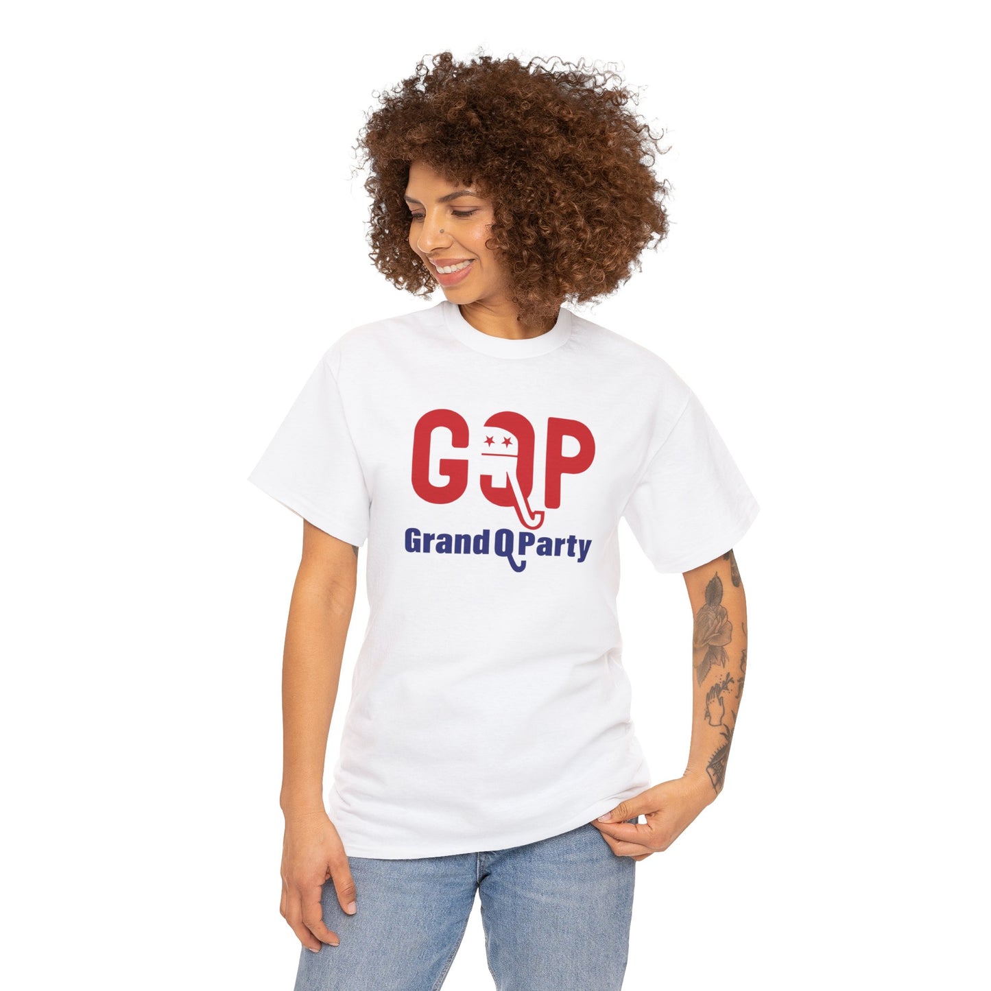 GQP Grand Q Party T-Shirt, GOP Parody T-Shirt, Lies Make Elephants Trunk Grow, Political Humor, Anti-Trump T-Shirt, Trump Lied, Trump Lost