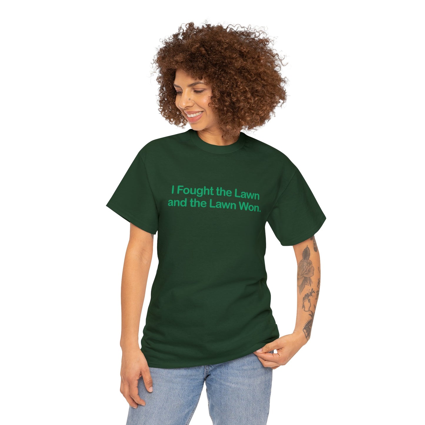 I Fought the Lawn and the Lawn Won, Funny T-Shirt, Lawnmowing t-shirt, Fun Dad Gift, Funny Dad T-shirt, Dad Lawn Humor, Father's Day Gift