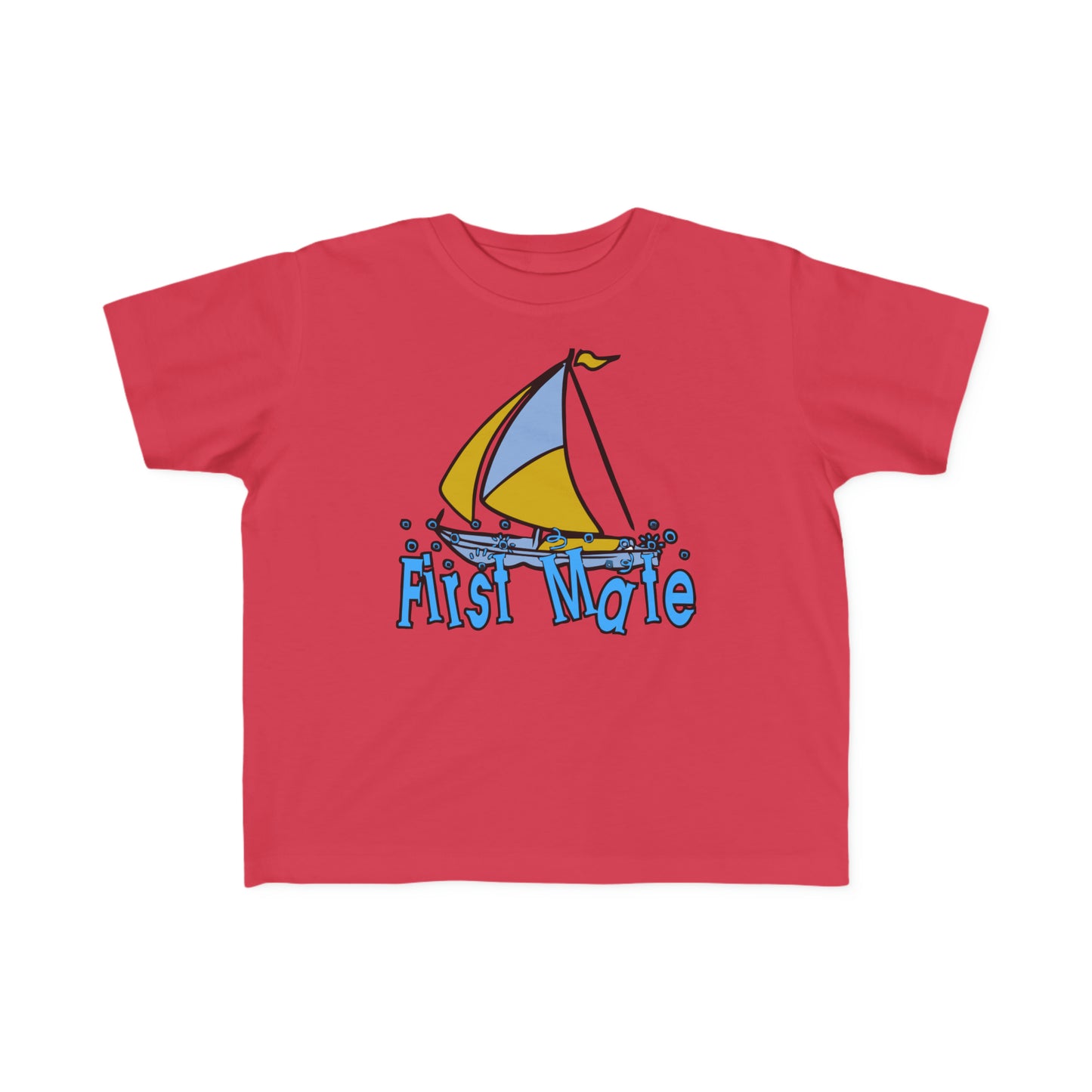 First Mate Toddler T-shirt, Little Sailor Tee, Sailboat Design, Sailor Boy Gift, Future Sailor, Gift for Sailing Enthusiasts, Shower Gift,