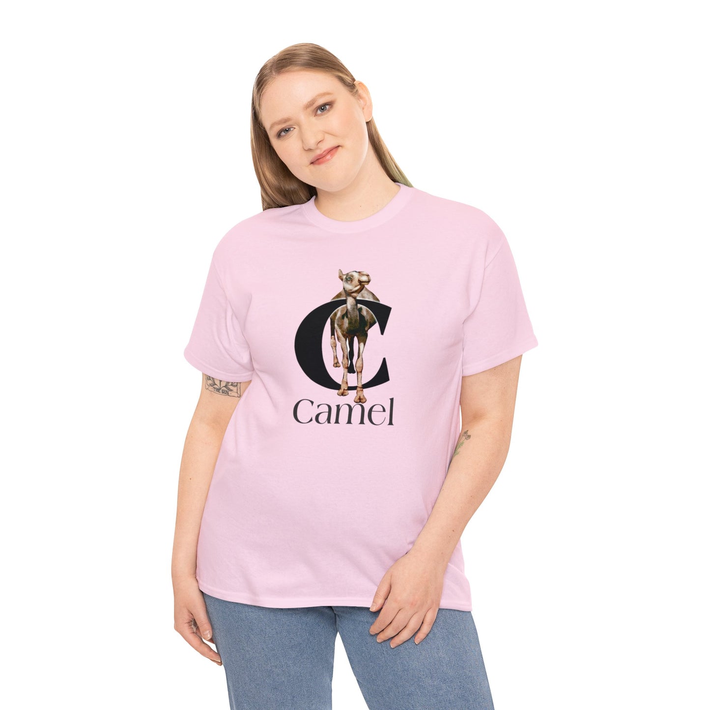 C is for Camel t-shirt, Camel Drawing T-Shirt, Camel Illustration, Camel lover shirt, animal