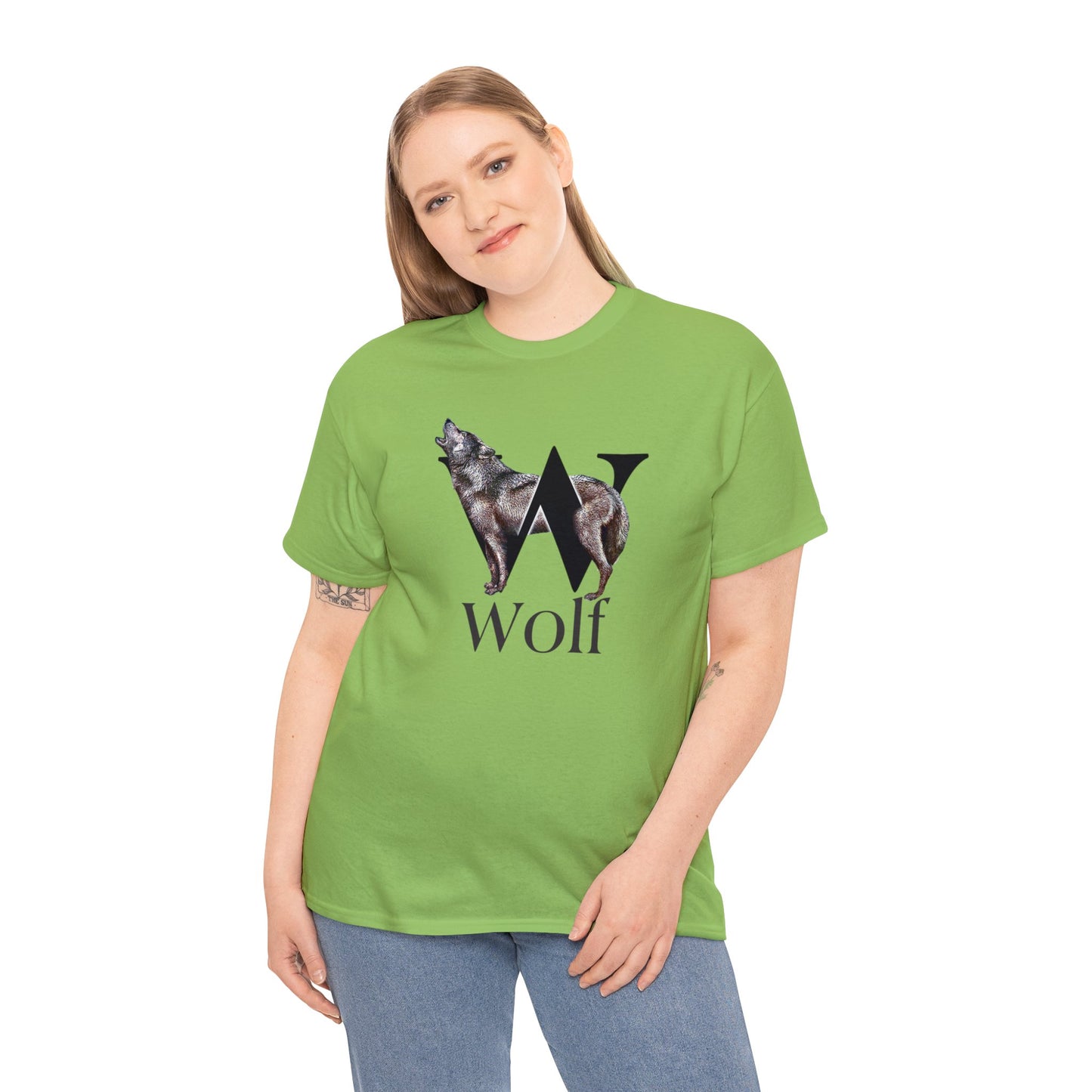 W is for Wolf t-shirt Wolf shirt, Wolf Drawing T-Shirt, wolf illustration, wolf animal t-shirt,