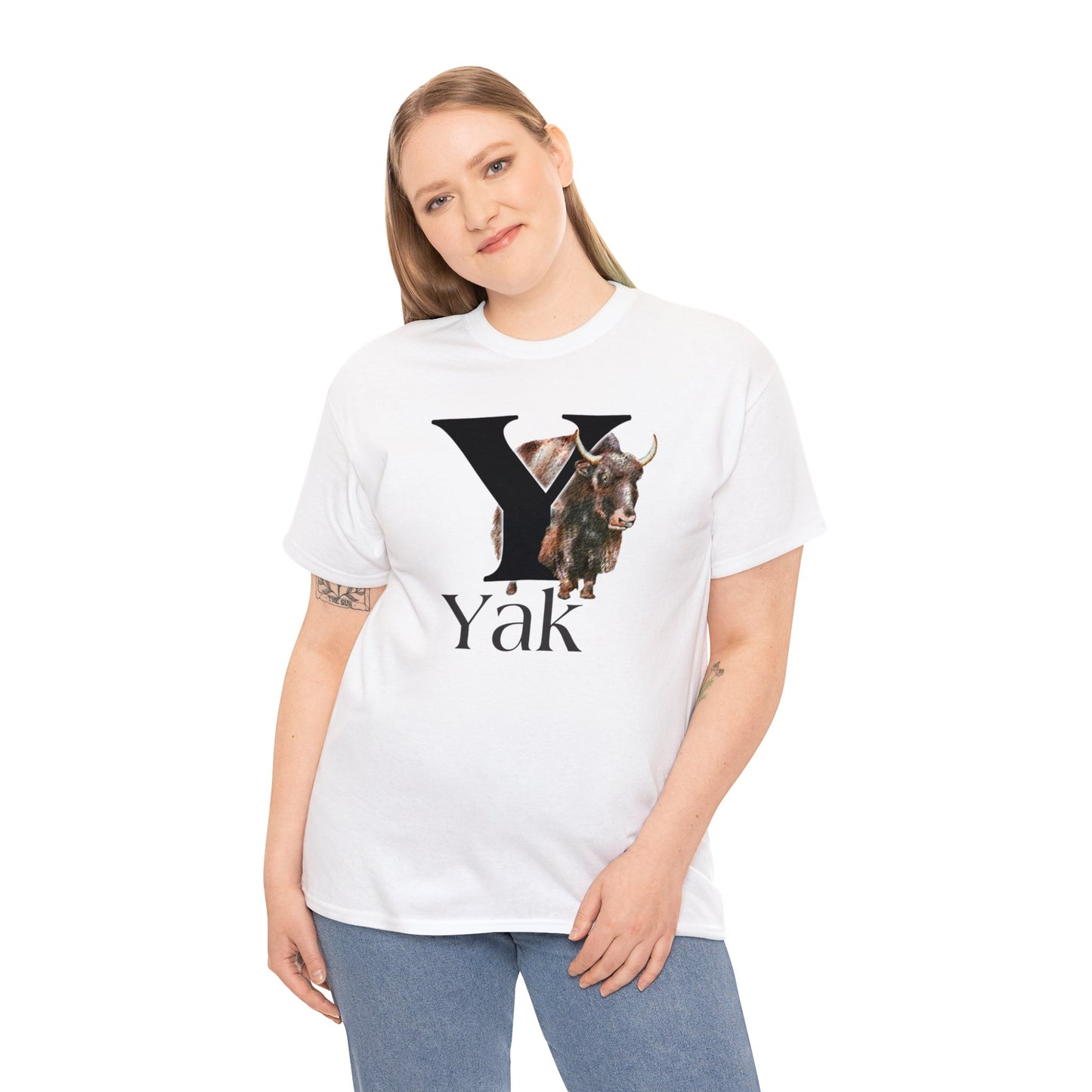 Y is for Yak T-shirt. Yak Drawing T-Shirt, Yak on shirt, Yak illustration, animal t-shirt, animal