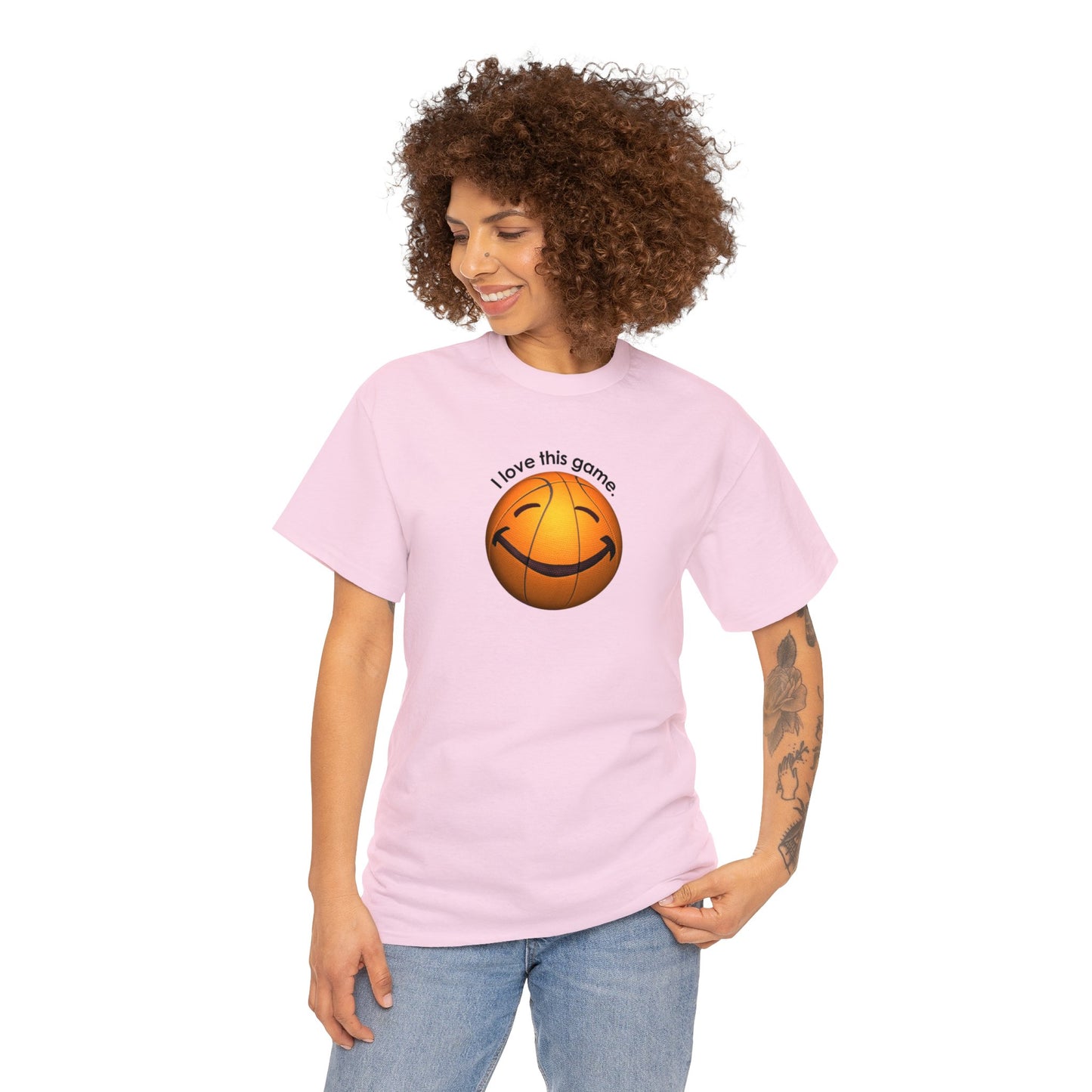 I Love This Game, Basketball T-Shirt, Happy Basketball, Happy Face, Funny Basketball T-Shirt, Basketball Gift, Basketball Player gift,