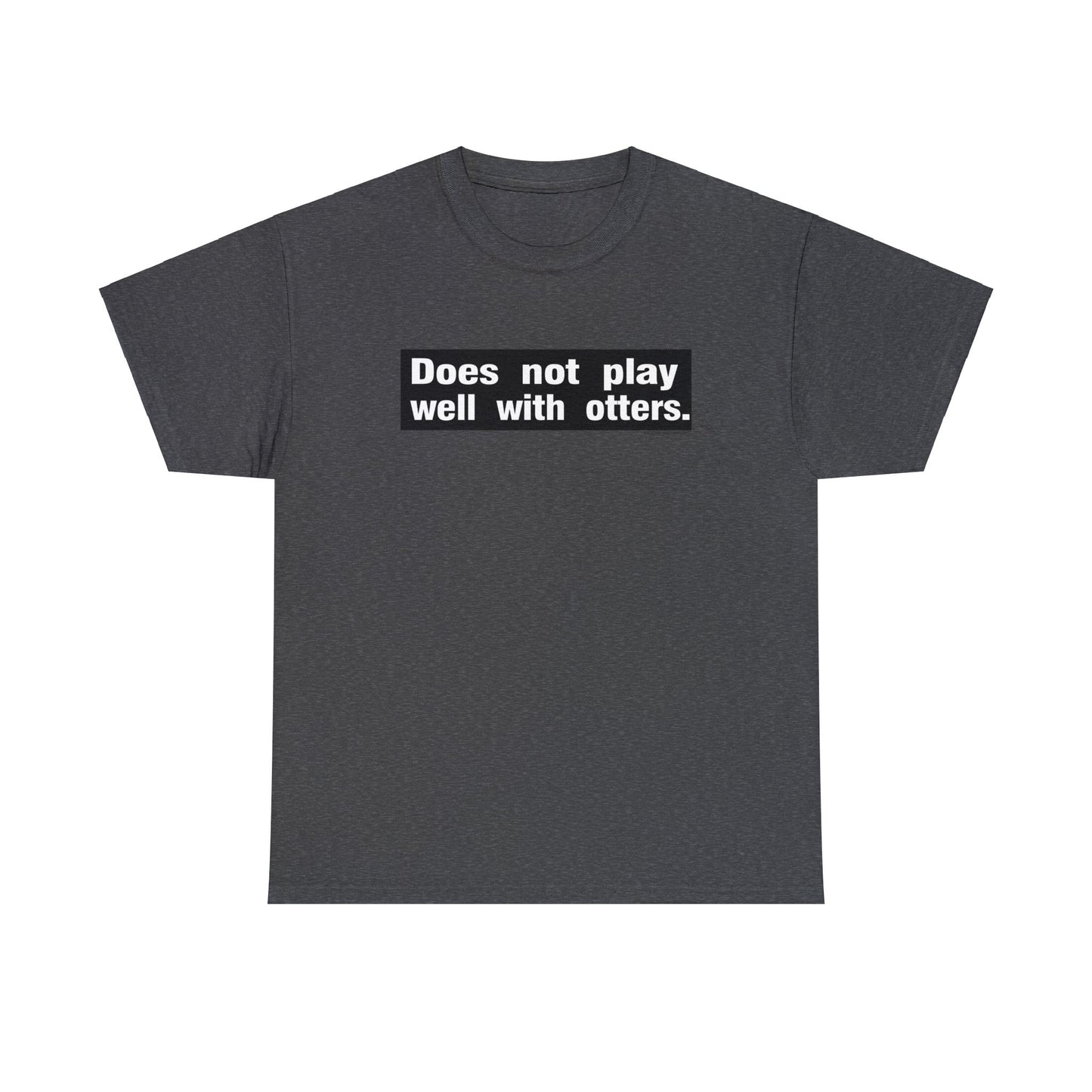 Does Not Play With Otters, funny t-shirt, Pun T-Shirt, Joke Tee, Otter Tee, Ironic Tee, humorous t-shirt, satirical t-shirt, t-shirt gift