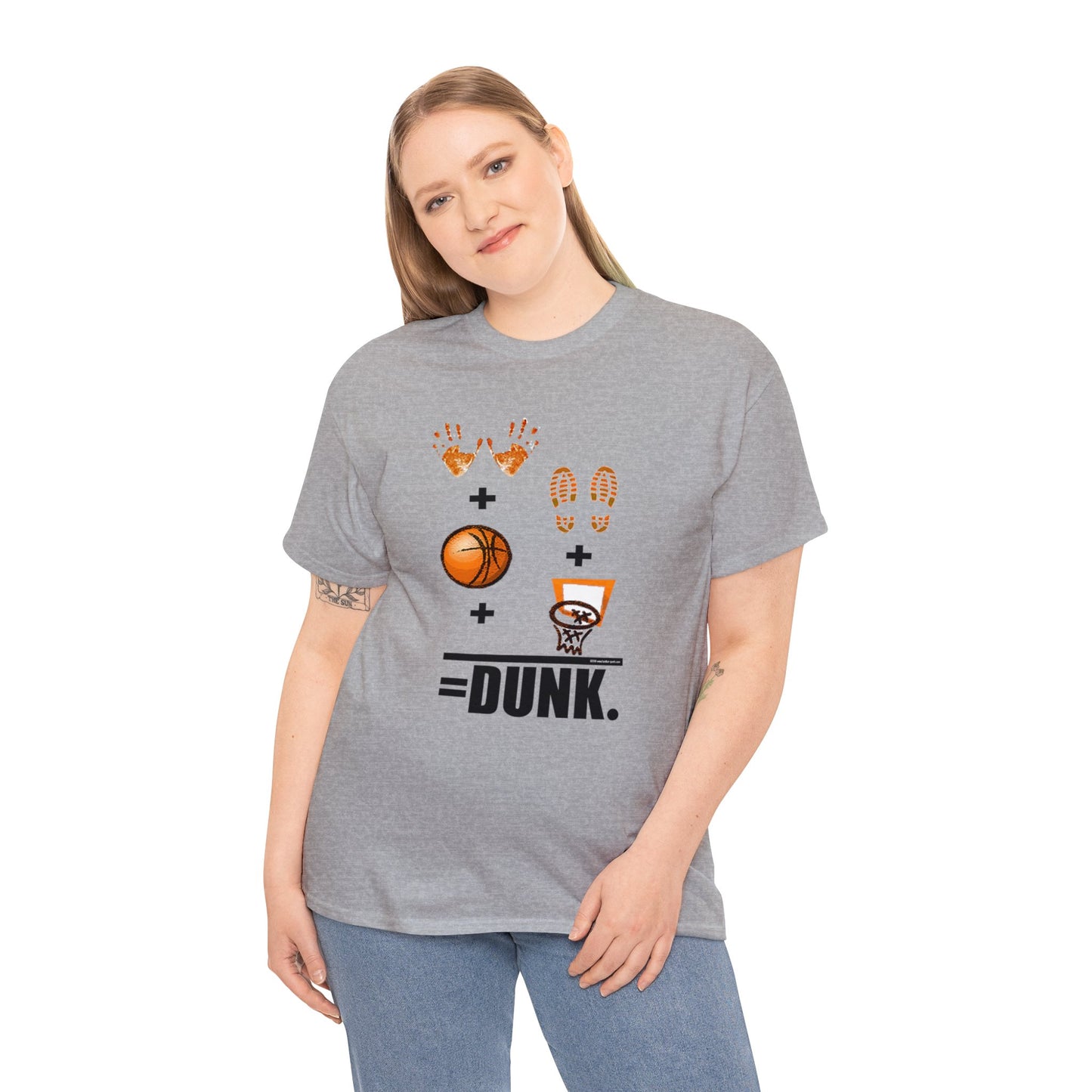 Basketball Equation, Basketball Math, Hands Plus Feet Plus Ball Plus Net Equals Dunk. Funny Basketball T-Shirt, Basketball Gift, Humorous