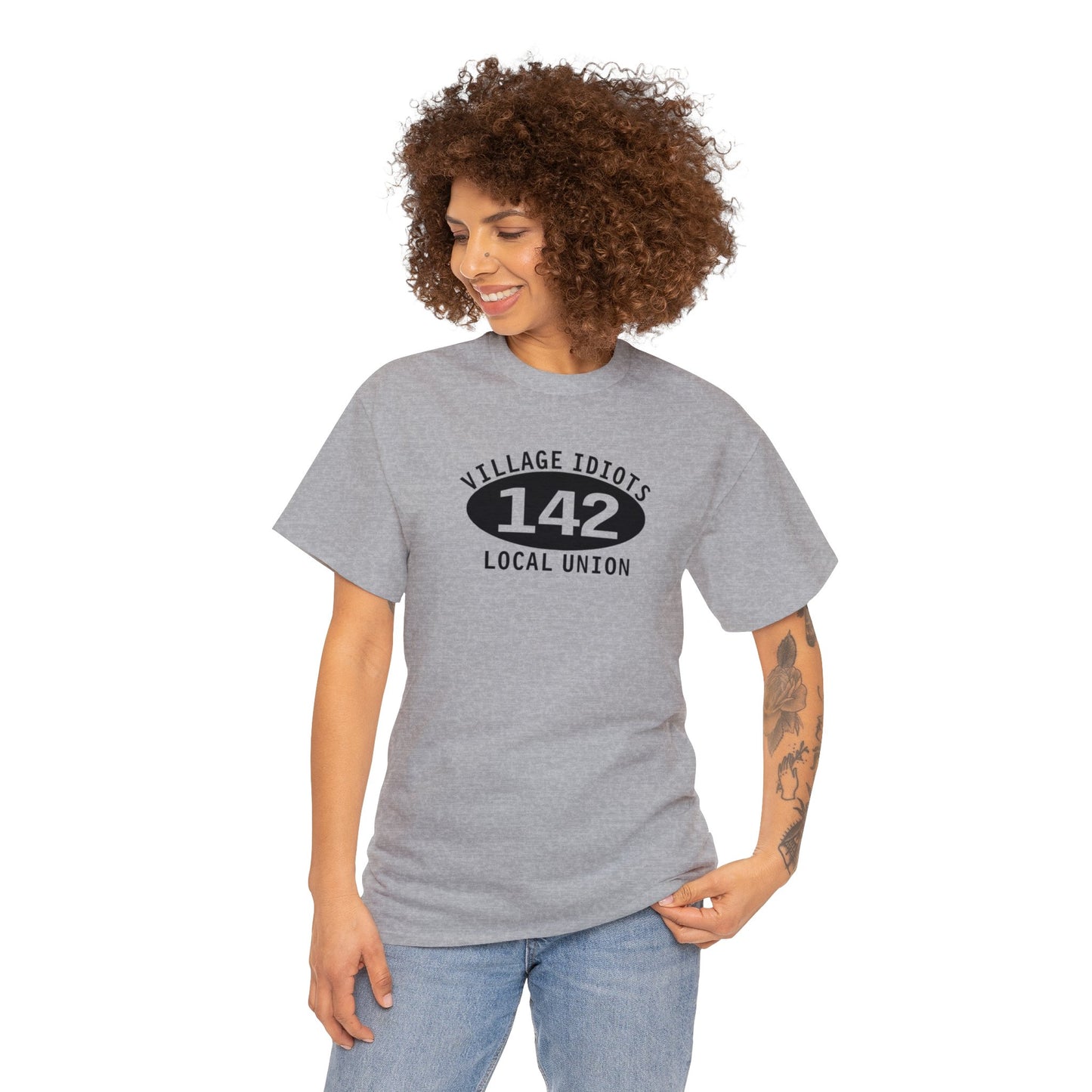 Village Idiots Local Union 142, funny Parody t-shirt, Funny Parody T-shirt Gift, Union Funny T-Shirt, Funny Gift for Dad