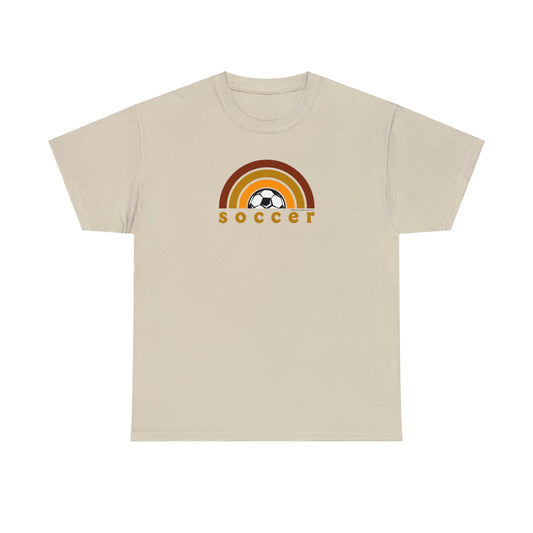 Soccer Rainbow, Soccer t-shirt design, Earth tone Colors, Soccer Gift, Classy Looking Soccer design, Soccer Player Gift