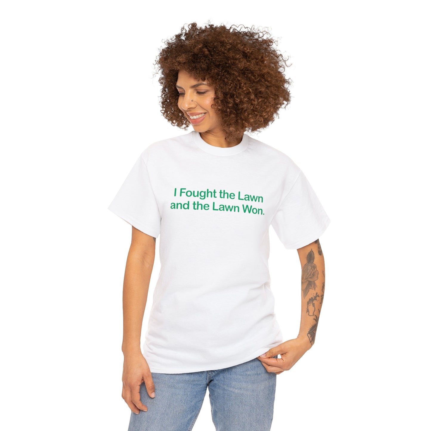 I Fought the Lawn and the Lawn Won, Funny T-Shirt, Lawnmowing t-shirt, Fun Dad Gift, Funny Dad T-shirt, Dad Lawn Humor, Father's Day Gift