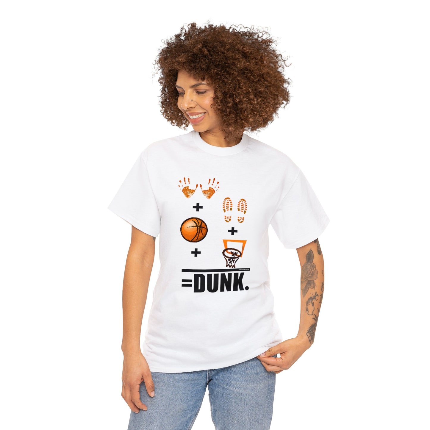 Basketball Equation, Basketball Math, Hands Plus Feet Plus Ball Plus Net Equals Dunk. Funny Basketball T-Shirt, Basketball Gift, Humorous