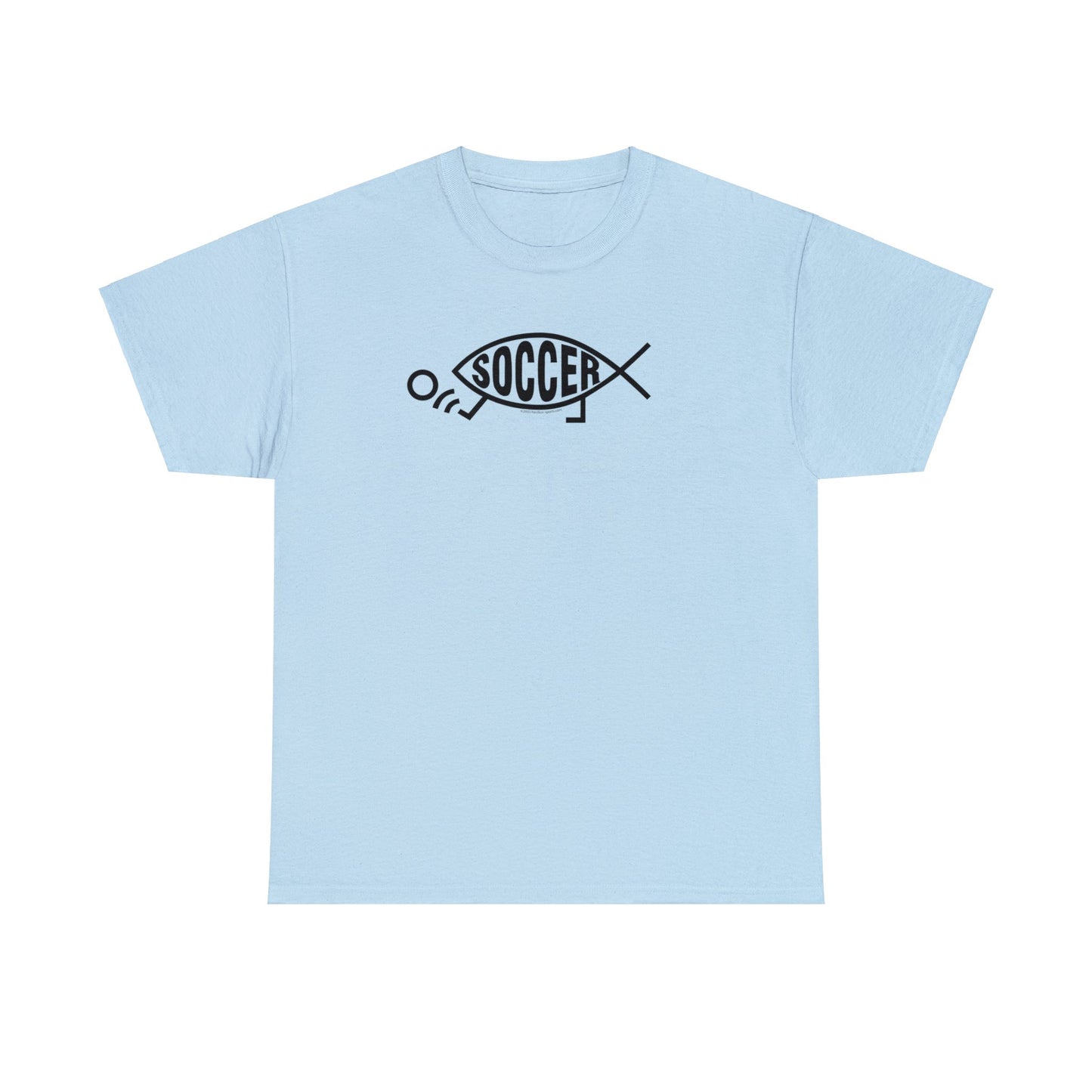 Soccer Fish, Darwin Soccer, Evolution Soccer, Evolved Soccer Fish with Feet Kicking Soccer Ball, Soccer Gift, Soccer Present, Soccer T-Shirt