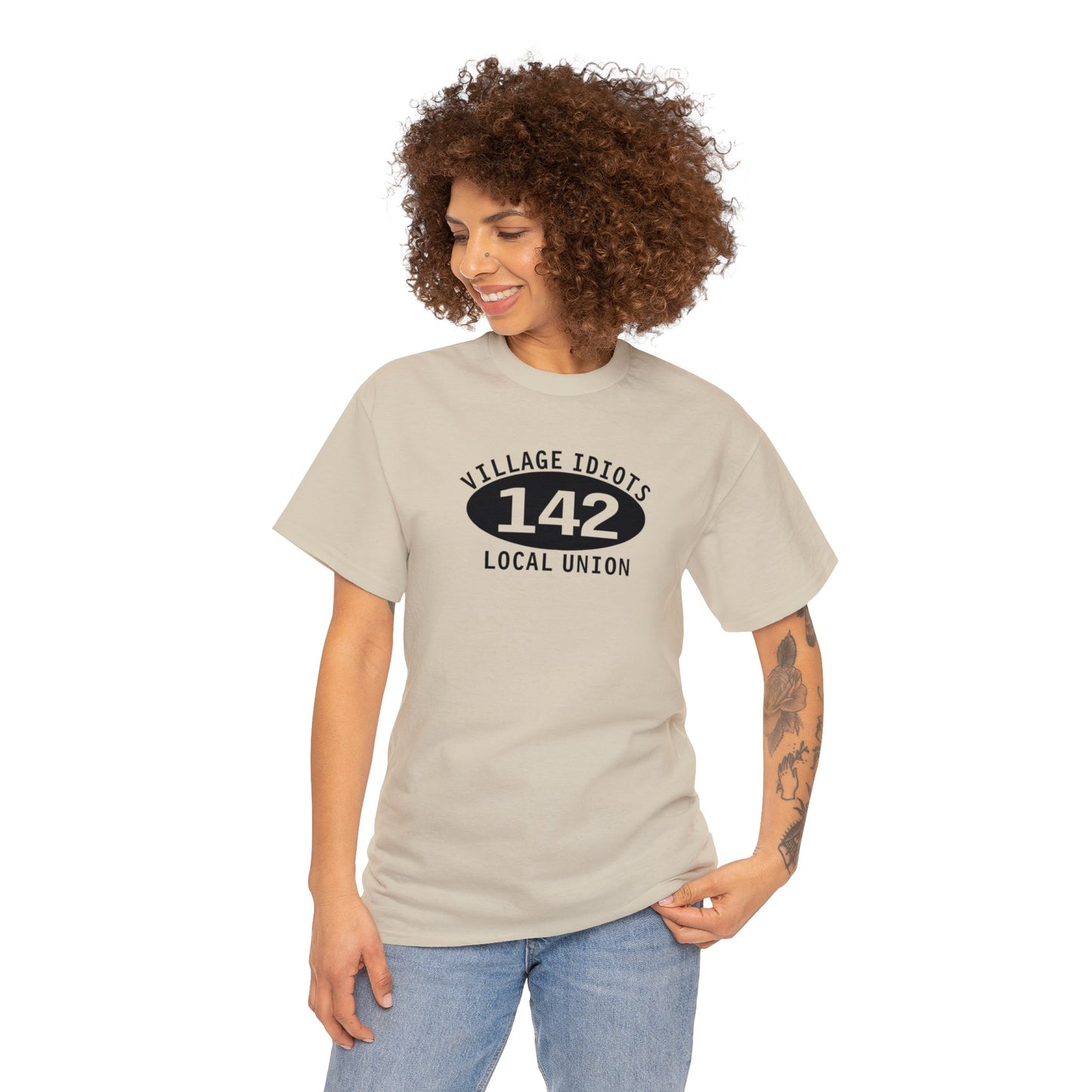 Village Idiots Local Union 142, funny Parody t-shirt, Funny Parody T-shirt Gift, Union Funny T-Shirt, Funny Gift for Dad