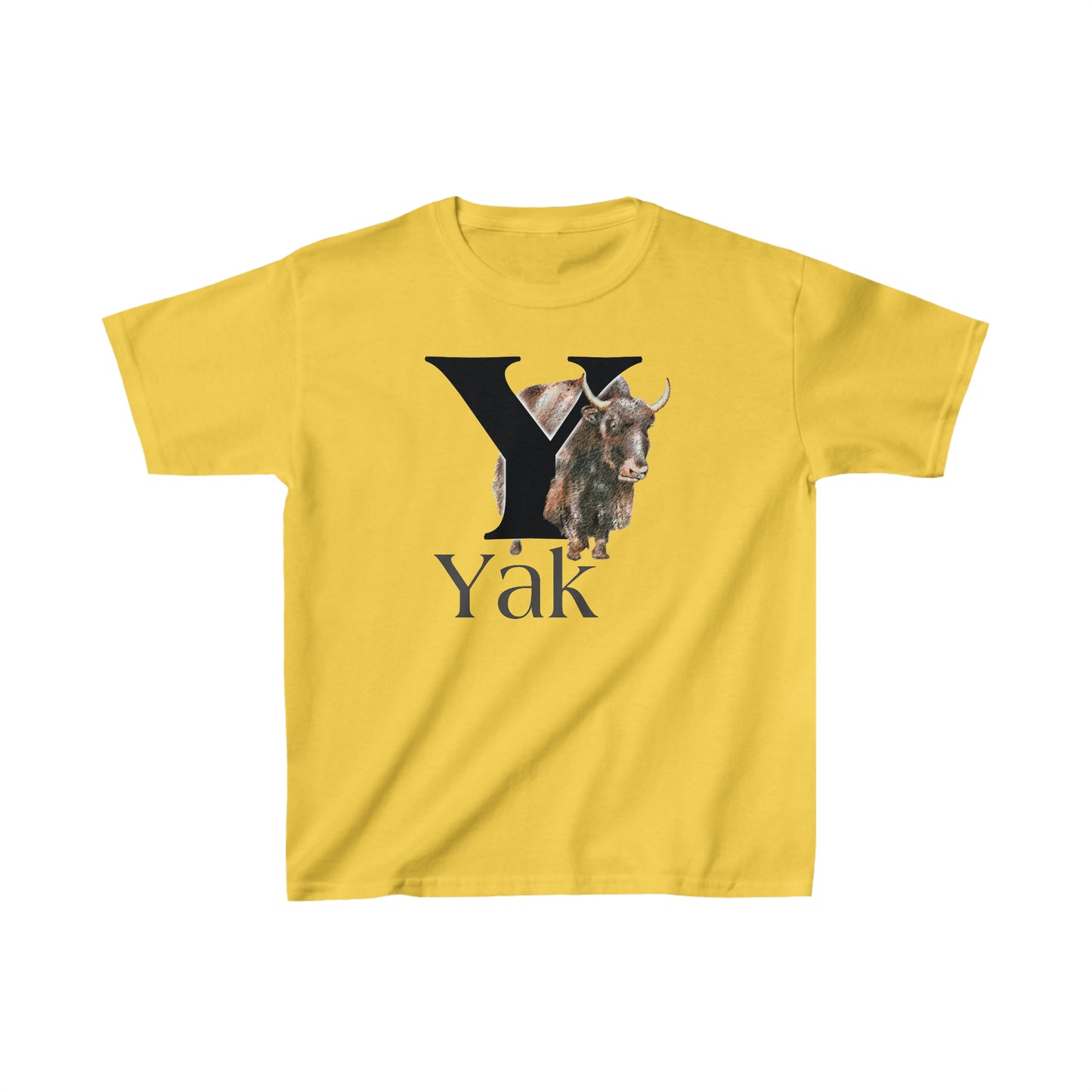 Y is for Yak T-shirt. Yak Drawing T-Shirt, Yak on shirt, Yak illustration, animal t-shirt, animal alphabet T, animal letters Tee