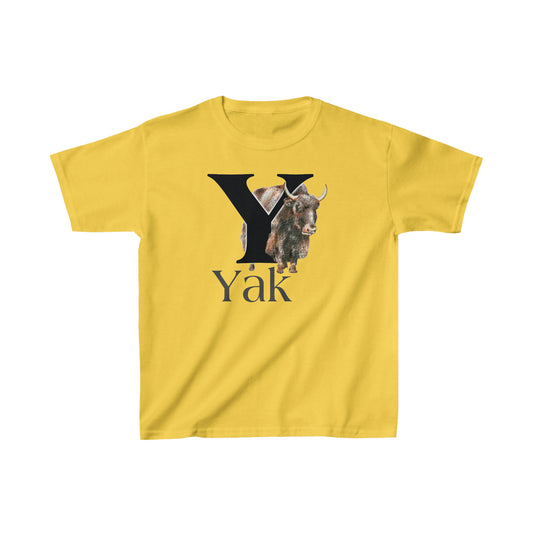 Y is for Yak T-shirt. Yak Drawing T-Shirt, Yak on shirt, Yak illustration, animal t-shirt, animal alphabet T, animal letters Tee