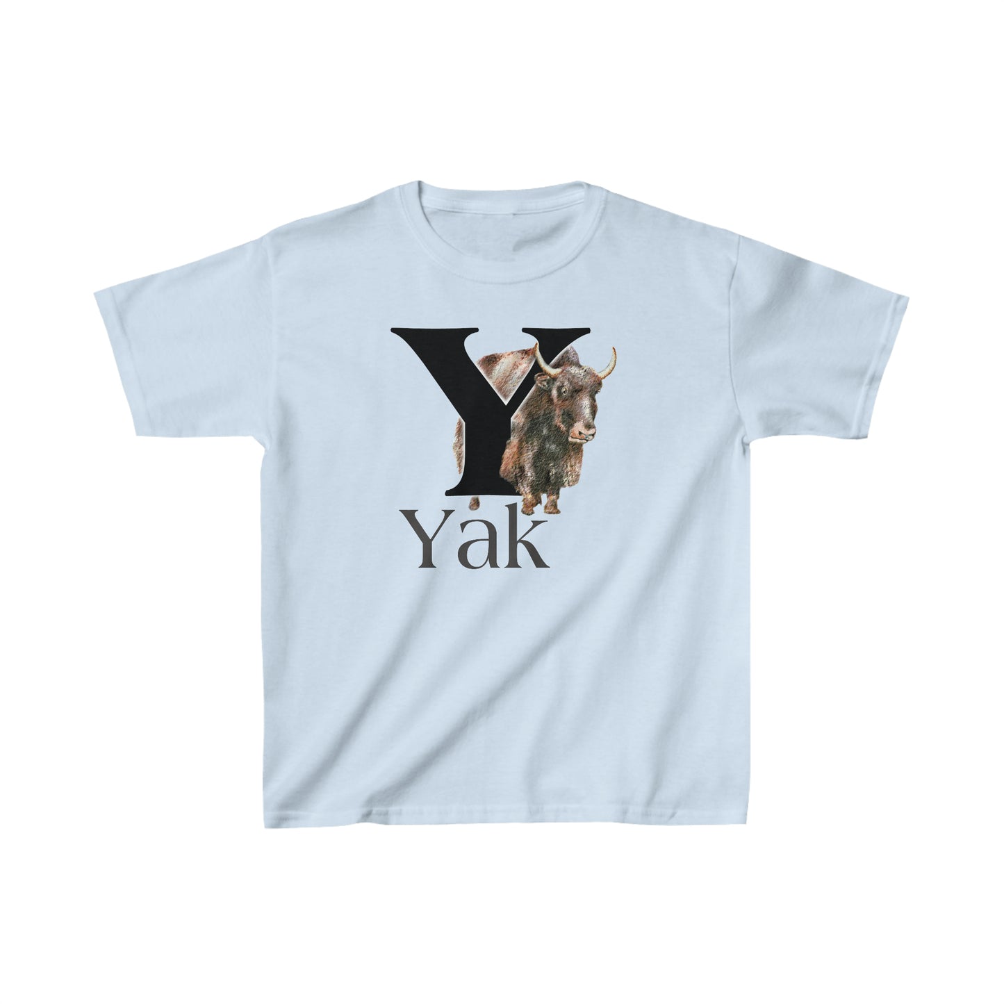 Y is for Yak T-shirt. Yak Drawing T-Shirt, Yak on shirt, Yak illustration, animal t-shirt, animal alphabet T, animal letters Tee