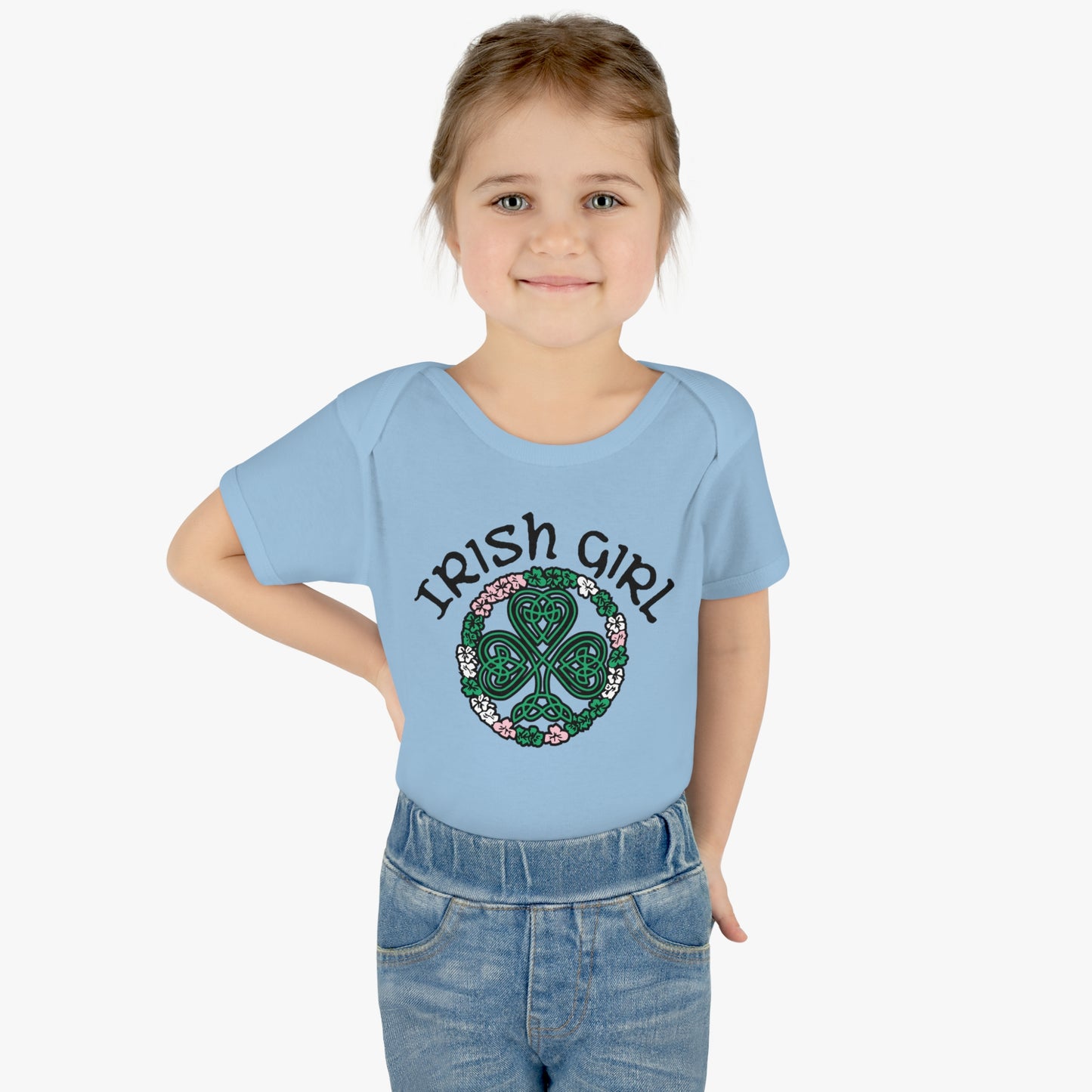Irish Girl Infant Toddler T-Shirt, One Piece Bodysuit, Ireland, Saint Patrick's Day, St. Patty's Day Baby Tee for Girl, Gift For baby Girl