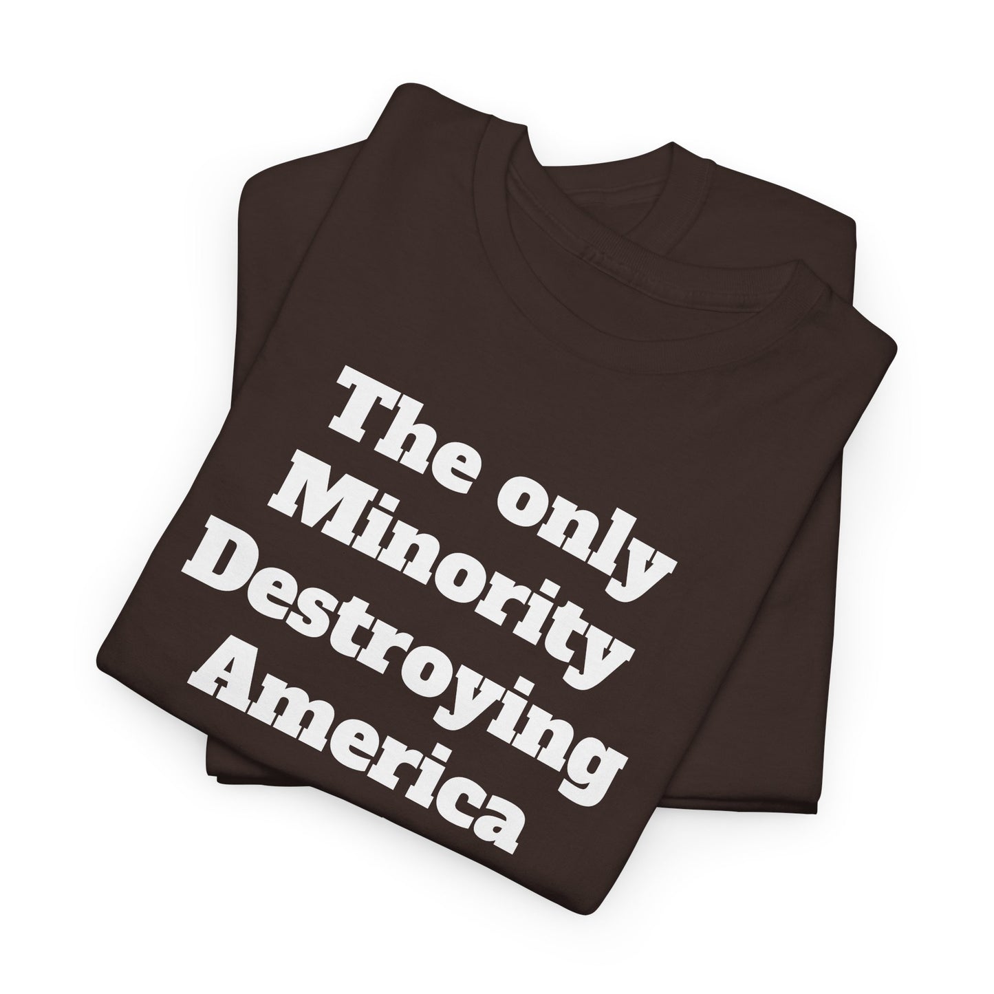 Unity and Positivity Unisex Tee: 'The Only Minority Destroying America Are the Billionaires'
