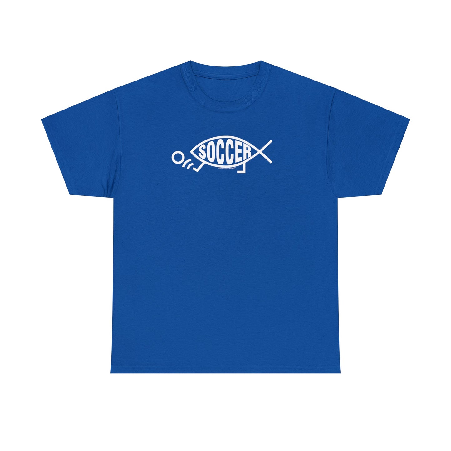 Soccer Fish, Darwin Soccer, Evolution Soccer, Evolved Soccer Fish with Feet Kicking Soccer Ball, Soccer Gift, Soccer Present, Soccer T-Shirt
