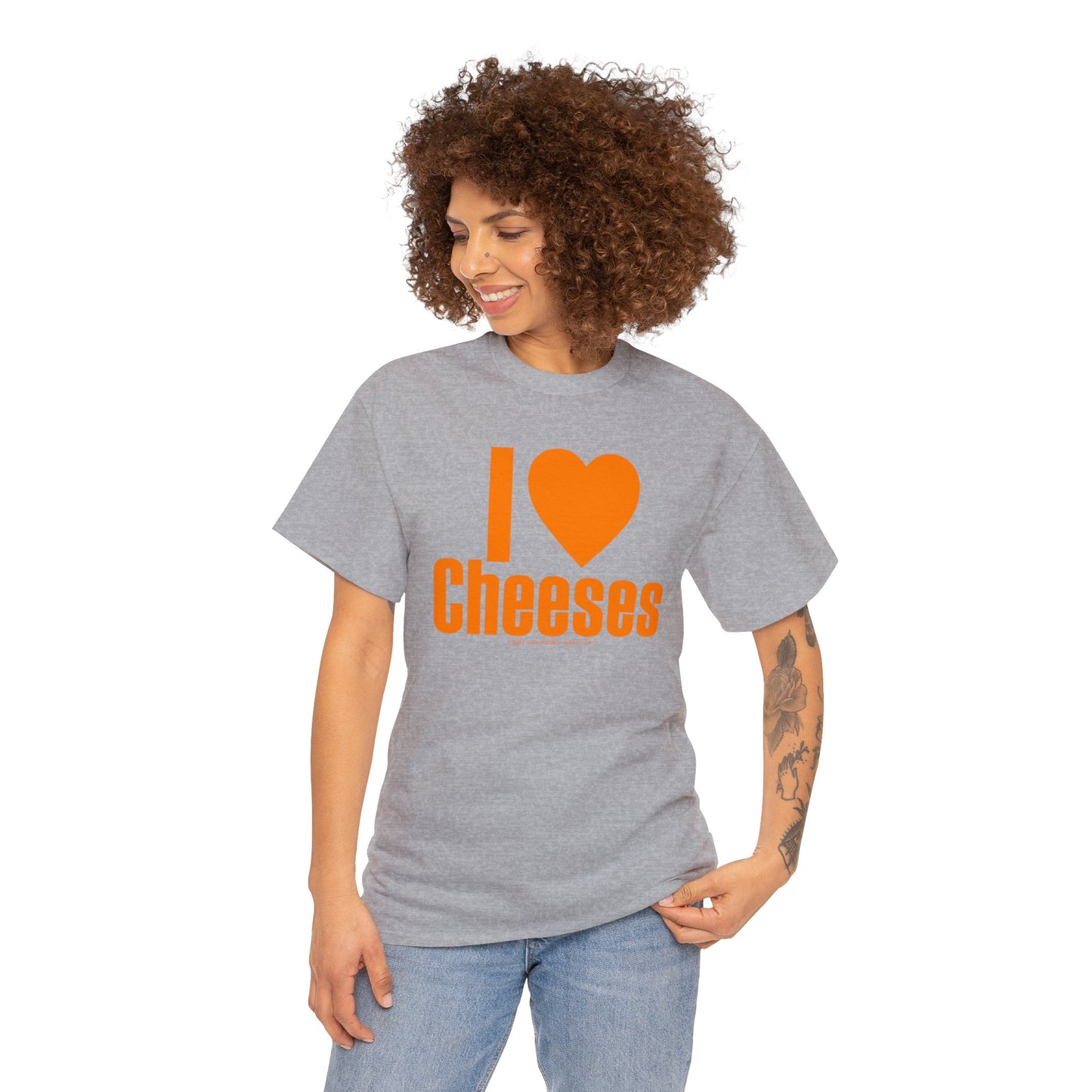 I Love Cheeses, Funny T-Shirt, Cheese Lovers Tee, I Love Jesus Parody, Christianity Spoof, Unisex Heavy Cotton Tee, Food T-Shirt,