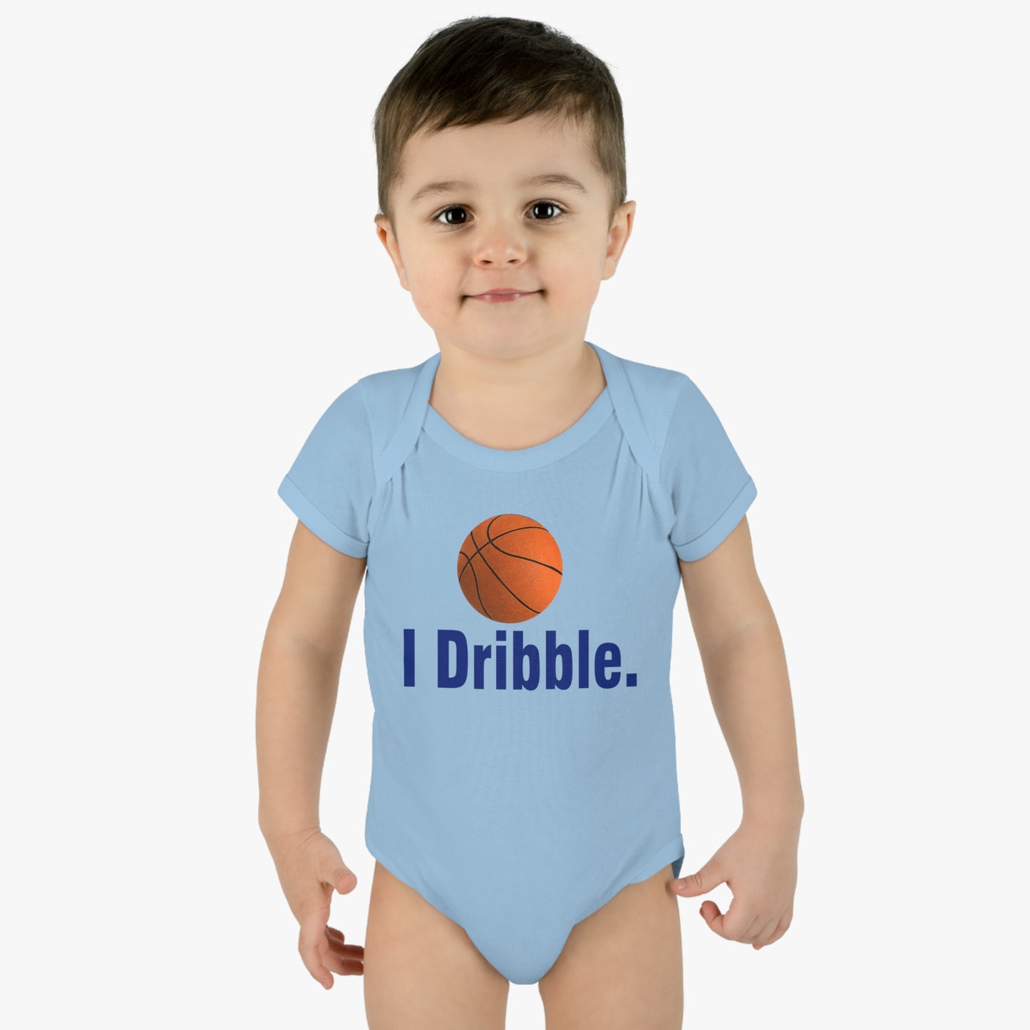 I Dribble, funny basketball Infant Baby Rib Bodysuit for littlest Basketball Future Fan, Baby Shower gift, Basketball Baby, Basketball Child