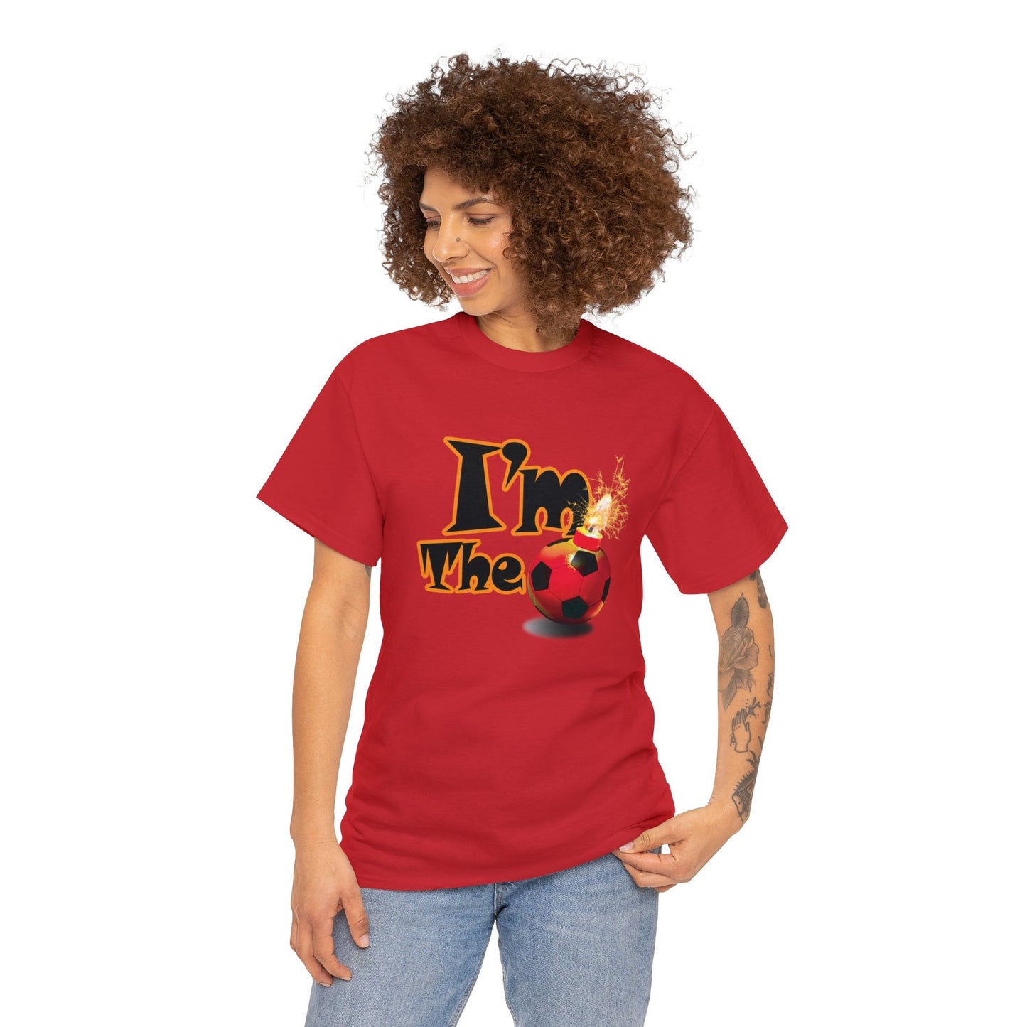 I'm the Bomb, Soccer Bomb T-Shirt, funny attitude soccer shirt for soccer players who know they are the bomb, Great gift for your Star
