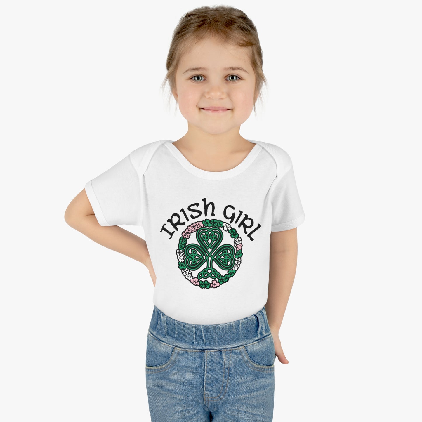 Irish Girl Infant Toddler T-Shirt, One Piece Bodysuit, Ireland, Saint Patrick's Day, St. Patty's Day Baby Tee for Girl, Gift For baby Girl