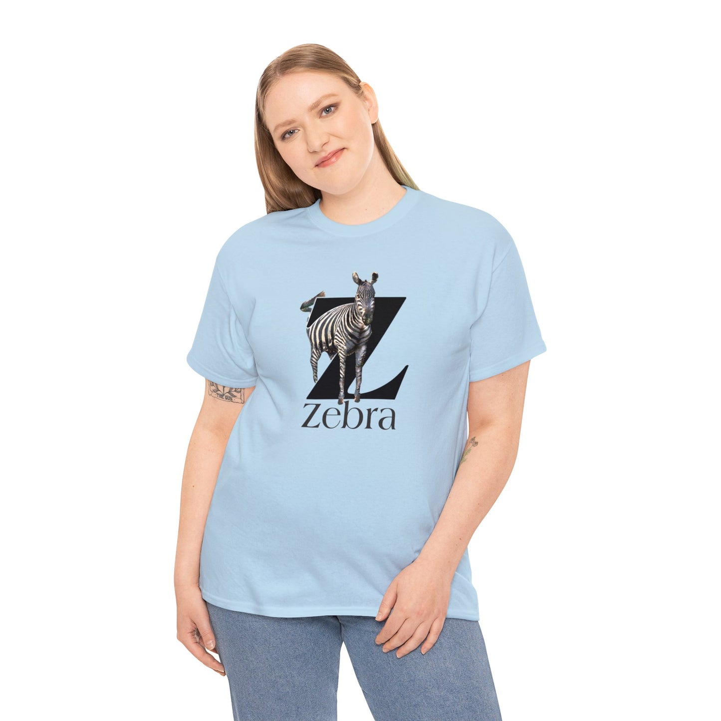 Z is for Zebra t-shirt, Zebra Drawing T-Shirt, Zebra animal t-shirt, Zebra Illustration,