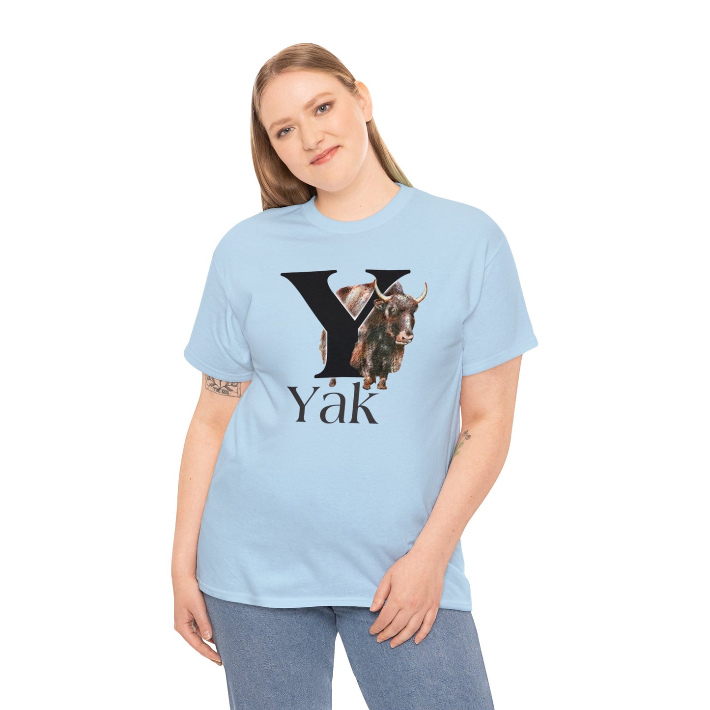 Y is for Yak T-shirt. Yak Drawing T-Shirt, Yak on shirt, Yak illustration, animal t-shirt, animal