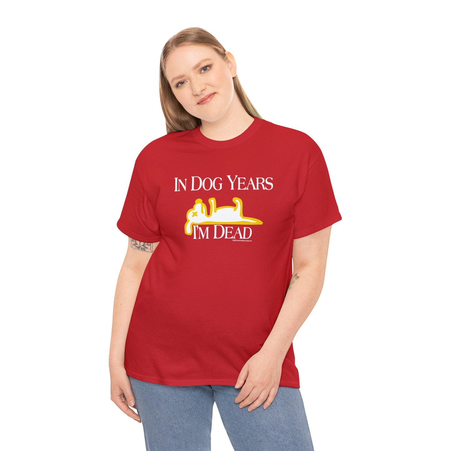 In Dog Years, I'm Dead, funny t-shirt, Over the Hill T, Senior Citizen, Birthday T-Shirt, Dog Lovers Tee, humorous t-shirt, ironic t-shirt,
