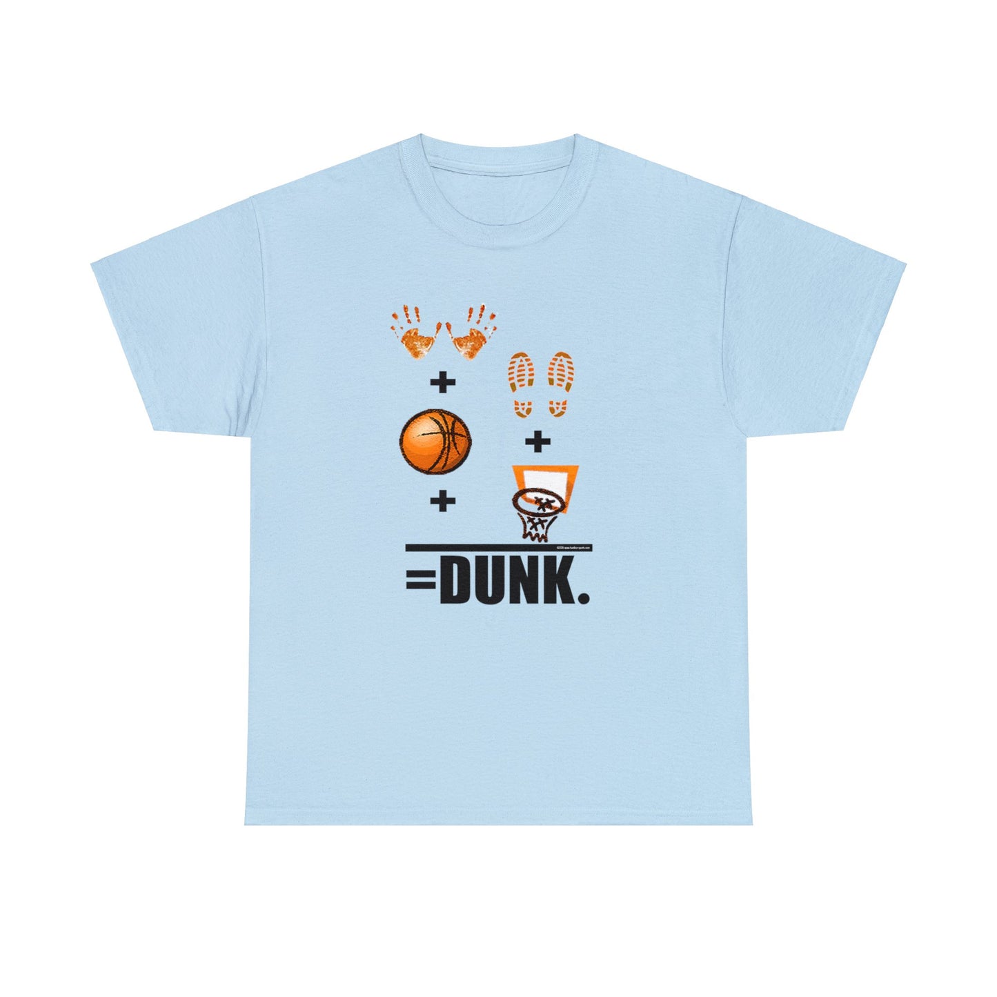 Basketball Equation, Basketball Math, Hands Plus Feet Plus Ball Plus Net Equals Dunk. Funny Basketball T-Shirt, Basketball Gift, Humorous