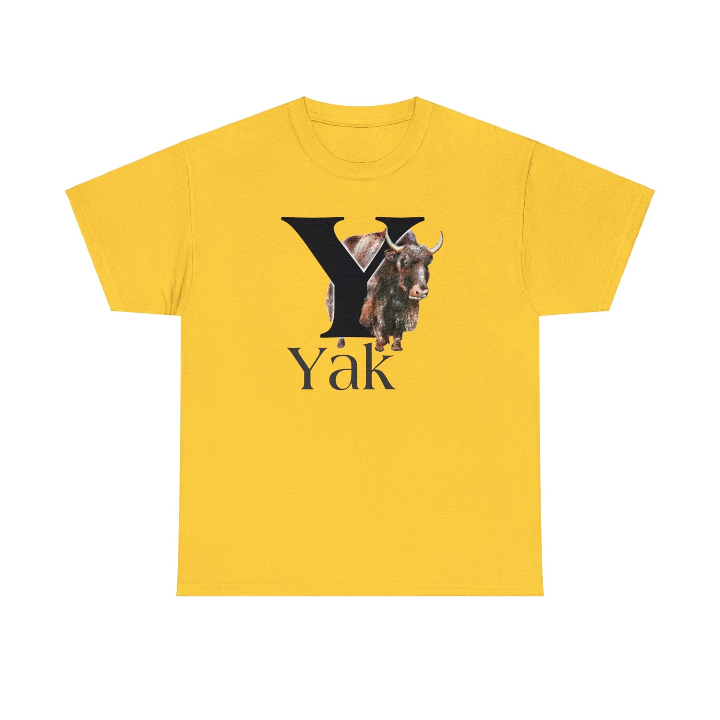 Y is for Yak T-shirt. Yak Drawing T-Shirt, Yak on shirt, Yak illustration, animal t-shirt, animal