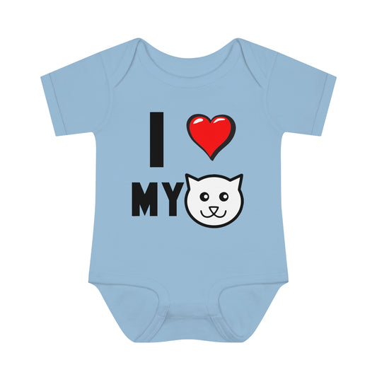 I love My Cat T-Shirt, Infant Heart My Cat, One Piece Bodysuit, Cats are Better Than Dogs, Fun Cat Lover Tee, Gifts for Cat Parents, Shower