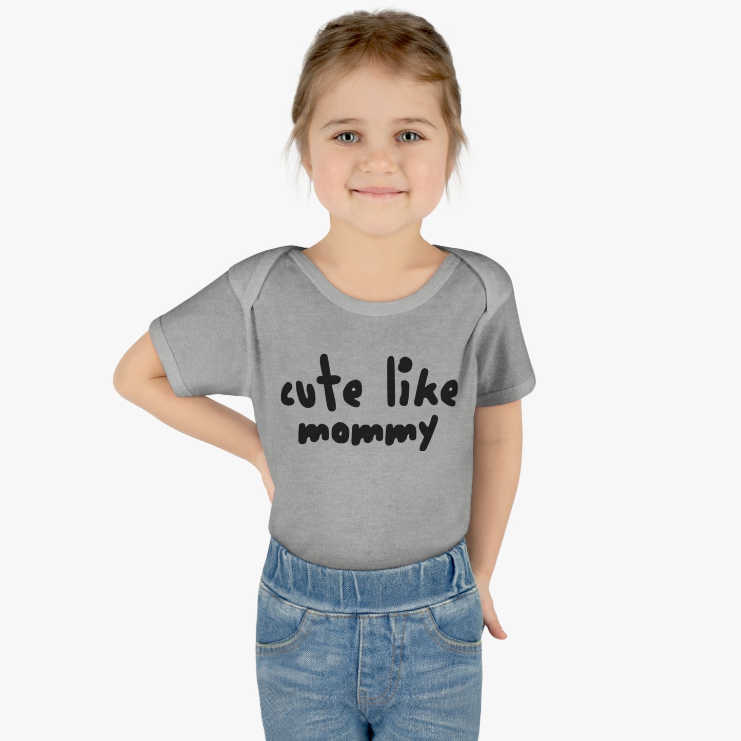 Cute Like Mommy, Smelly Like Daddy, Infant Bodysuit, Funny Fart Humor, Baby t-shirt, Snap One Piece, Playful, Hilarious T-Shirt, Shower Gift