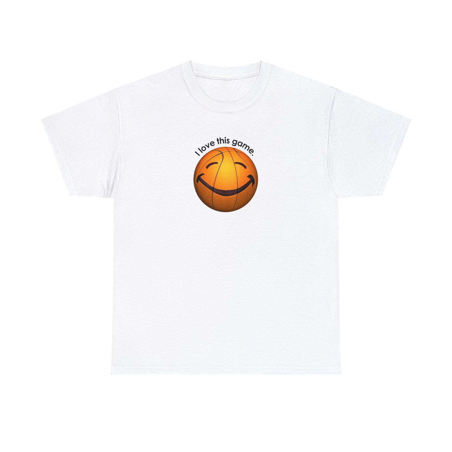 I Love This Game, Basketball T-Shirt, Happy Basketball, Happy Face, Funny Basketball T-Shirt, Basketball Gift, Basketball Player gift,