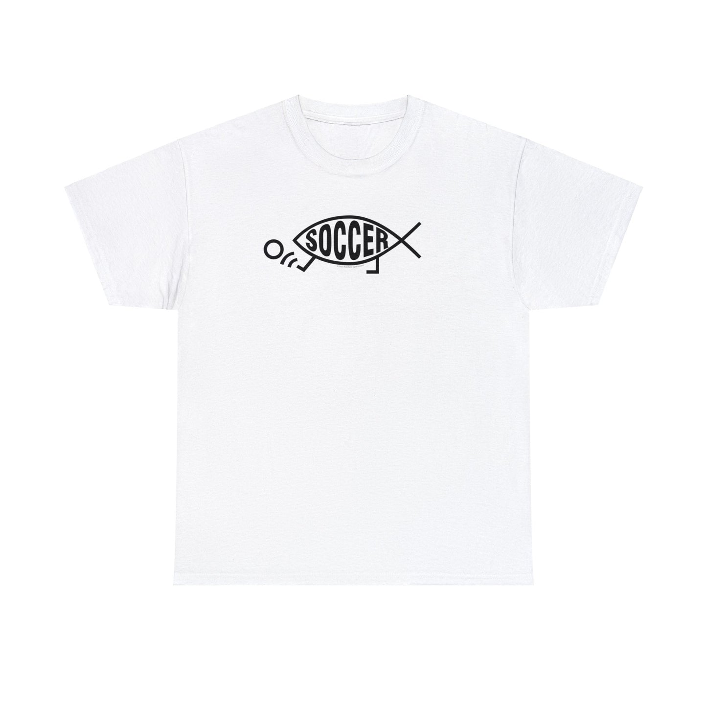 Soccer Fish, Darwin Soccer, Evolution Soccer, Evolved Soccer Fish with Feet Kicking Soccer Ball, Soccer Gift, Soccer Present, Soccer T-Shirt