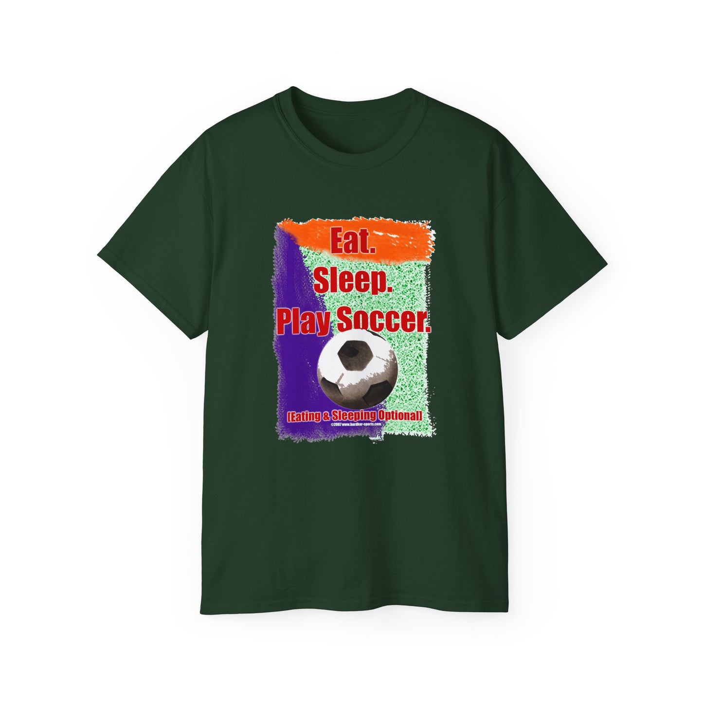 Eat Sleep Play Soccer, Eating and Sleeping Optional, Funny Full Color Vibrant Print Soccer T-Shirt, baseball gift, baseball t-shirt, tee