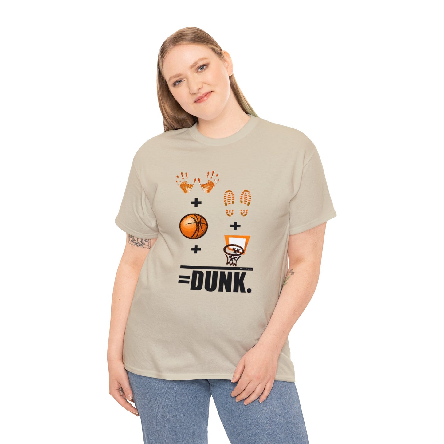 Basketball Equation, Basketball Math, Hands Plus Feet Plus Ball Plus Net Equals Dunk. Funny Basketball T-Shirt, Basketball Gift, Humorous