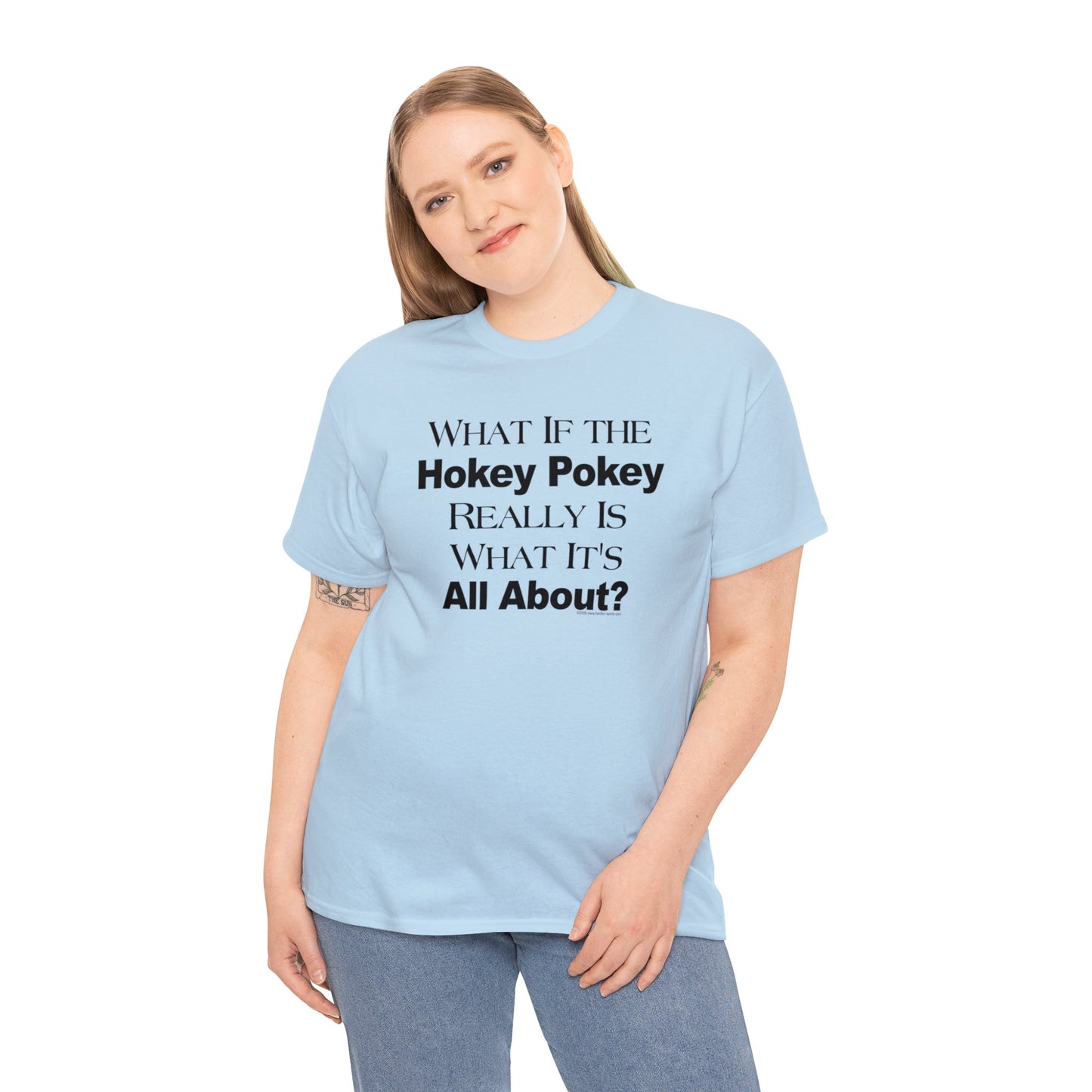 What if the Hokey Pokey Really Is What It's All About T-Shirt, Thoughtful T-Shirt, Funny Adult T-Shirt, Humorous Tee, Funny T-Shirt Gift