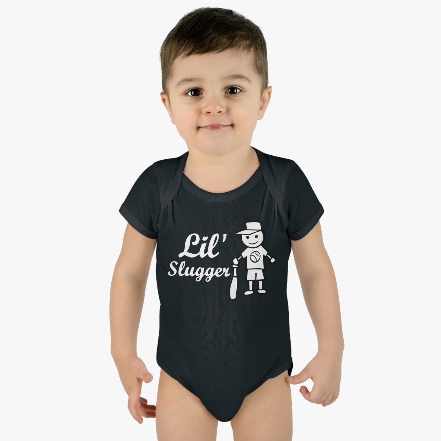 Lil' Slugger, Youth One Piece Bodysuit, Baseball Baby T, Future Baseball Fan, Cute Baseball Gift for Baby, Shower Gift, Baseball Fan Tee