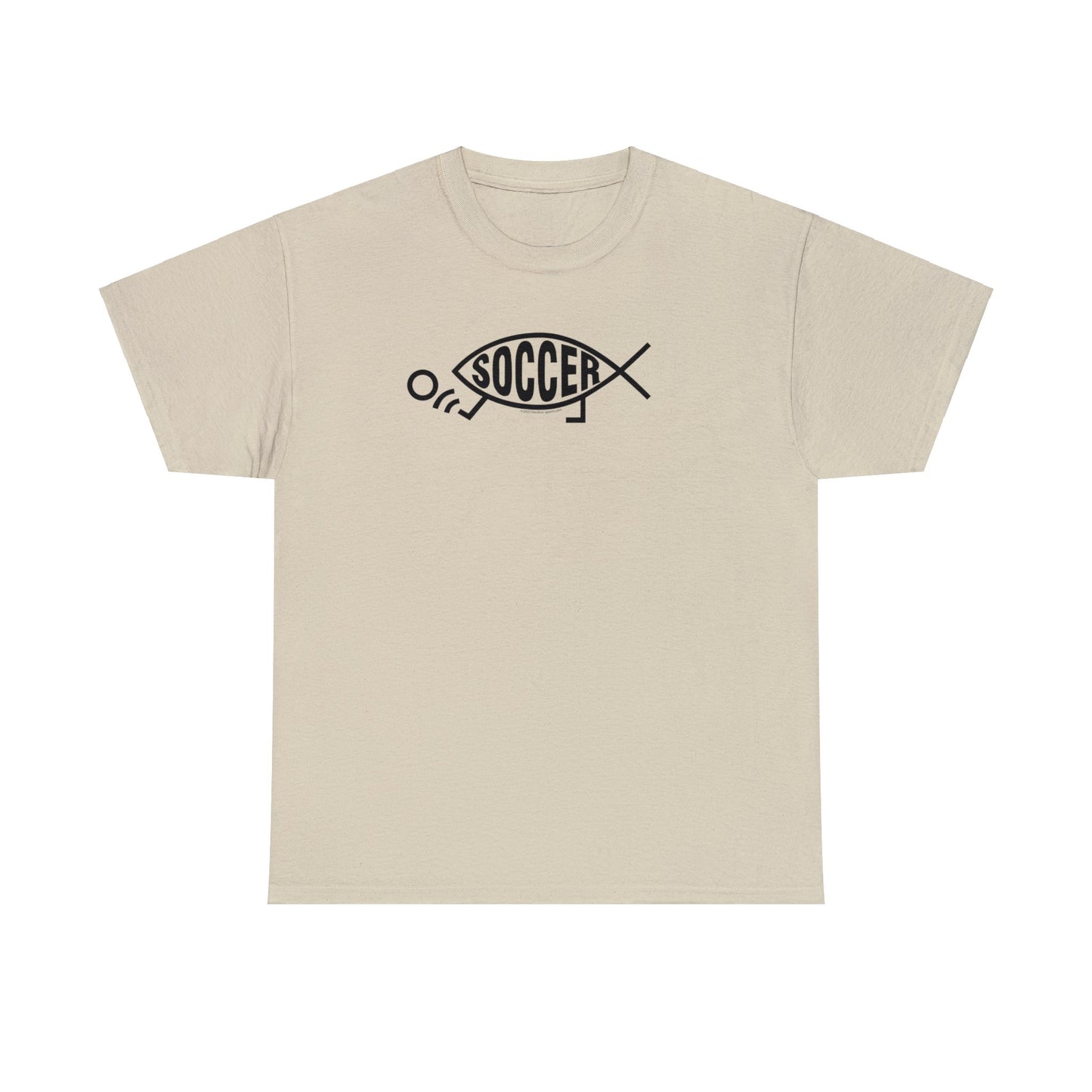 Soccer Fish, Darwin Soccer, Evolution Soccer, Evolved Soccer Fish with Feet Kicking Soccer Ball, Soccer Gift, Soccer Present, Soccer T-Shirt