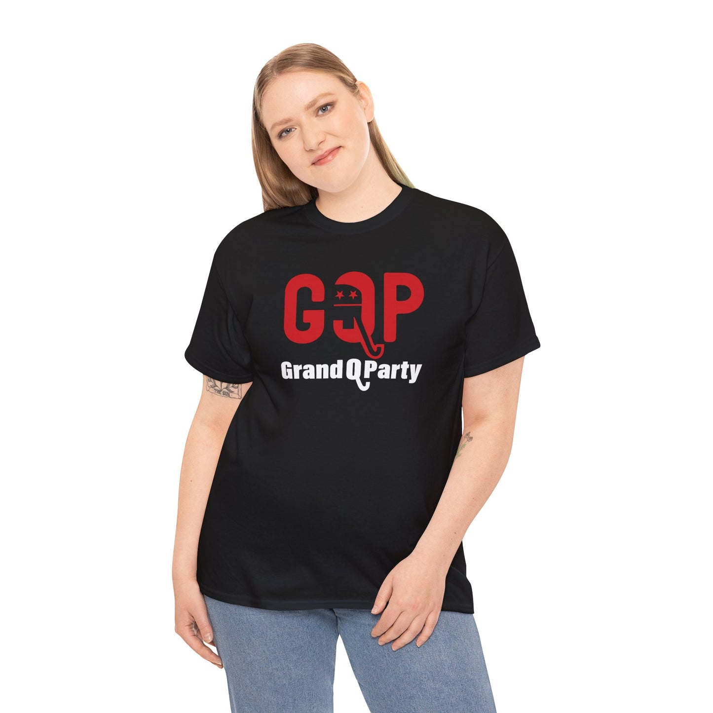 GQP Grand Q Party T-Shirt, GOP Parody T-Shirt, Lies Make Elephants Trunk Grow, Political Humor, Anti-Trump T-Shirt, Trump Lied, Trump Lost