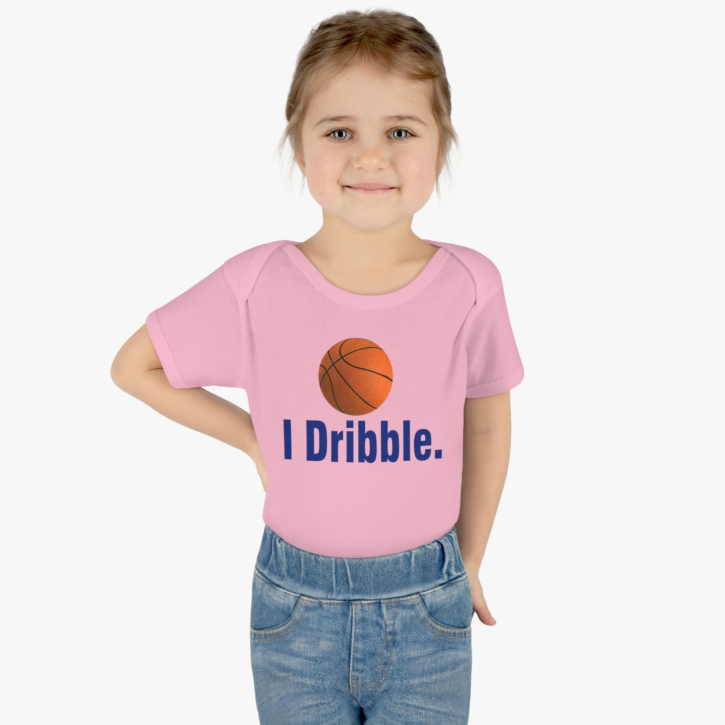 I Dribble, funny basketball Infant Baby Rib Bodysuit for littlest Basketball Future Fan, Baby Shower gift, Basketball Baby, Basketball Child