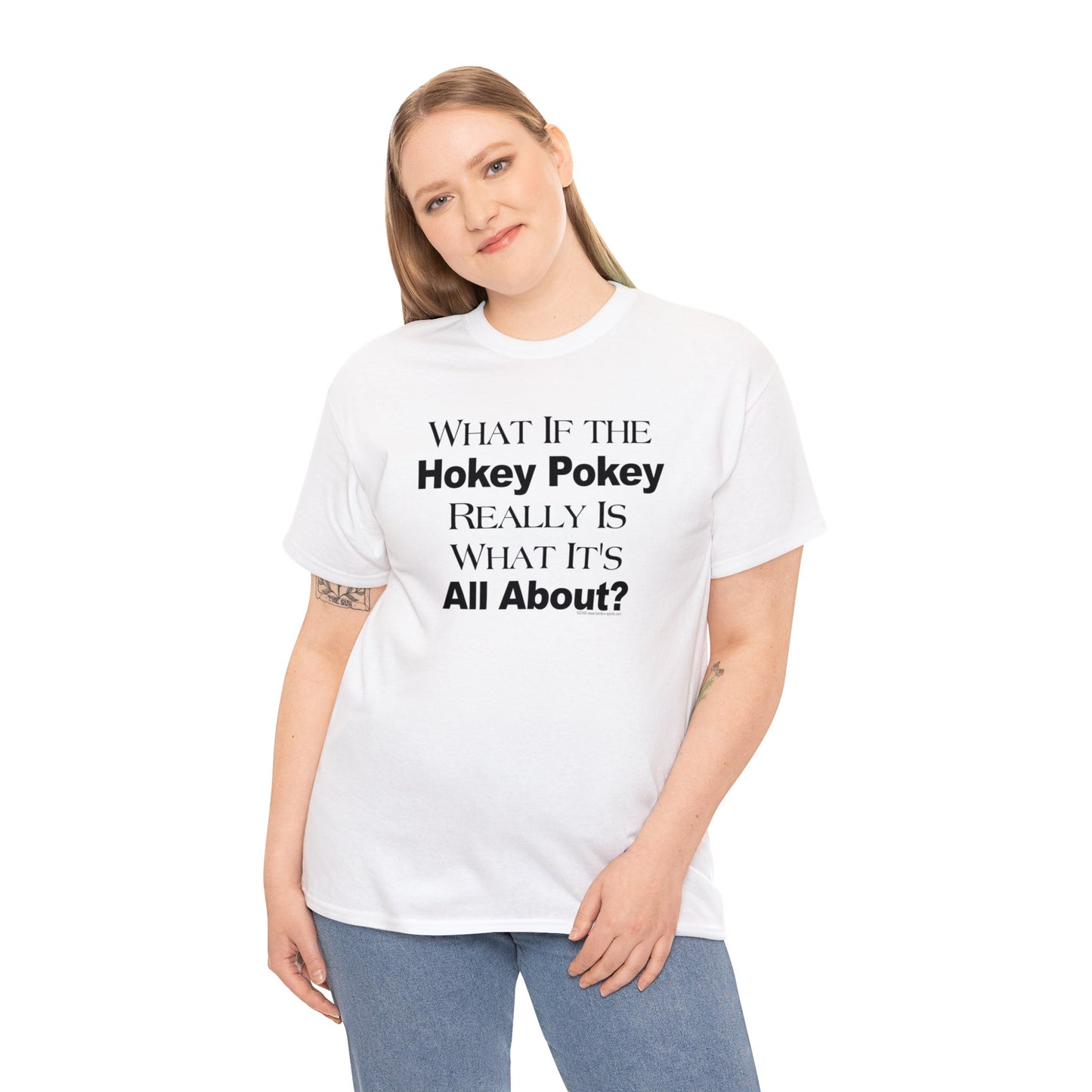 What if the Hokey Pokey Really Is What It's All About T-Shirt, Thoughtful T-Shirt, Funny Adult T-Shirt, Humorous Tee, Funny T-Shirt Gift